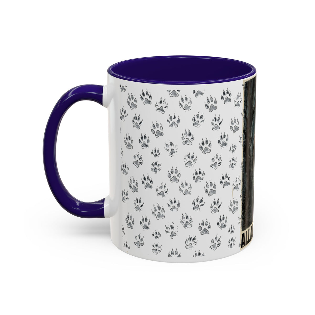 Werewolf Pawprint Mug — Gothic Moonlit Monster Coffee Cup (11oz & 15oz)