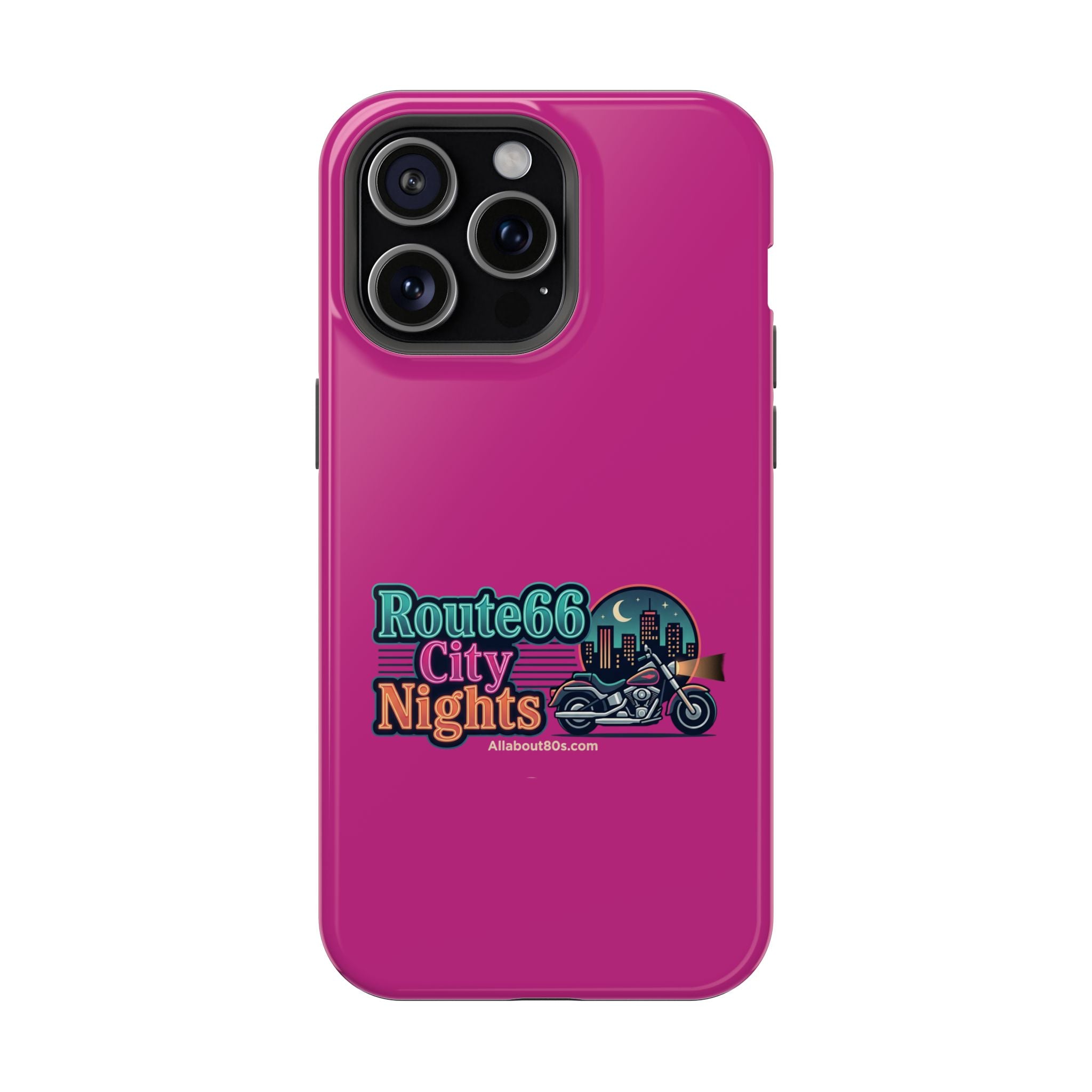 Phone Case — 'Route 66 City Nights' Magnetic Impact-Resistant Case