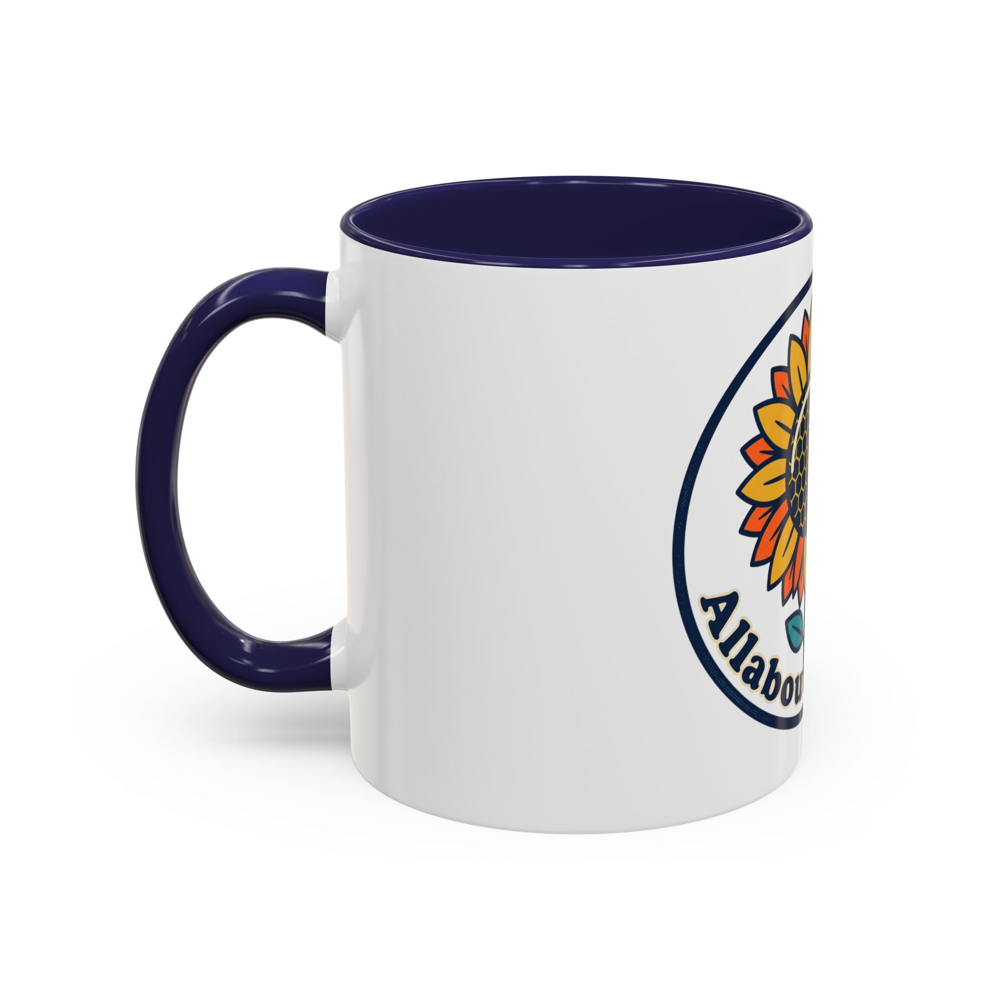 AllAbout80s Sunflower Accent Coffee Mug (11/15oz)