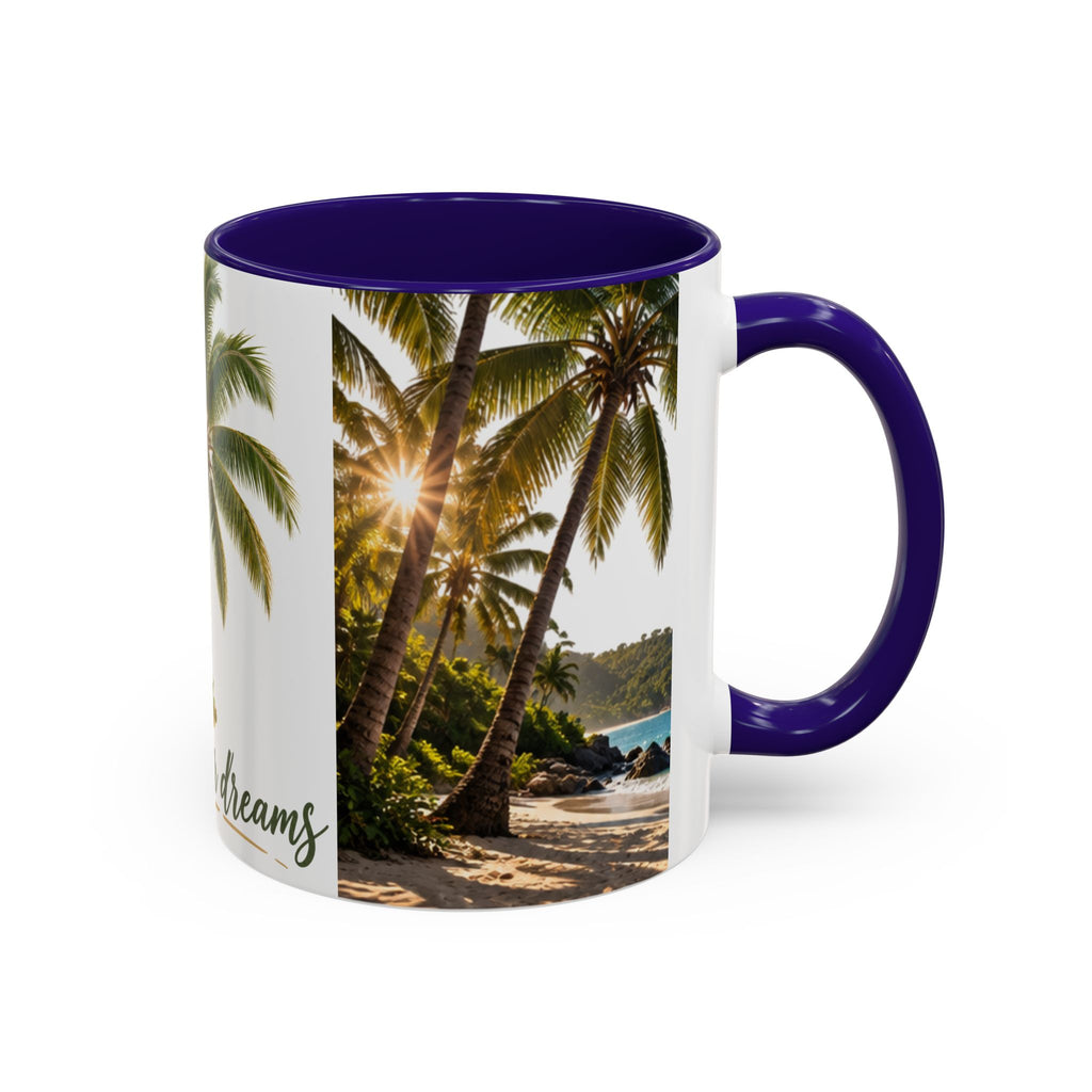 Live Your Dreams Palm Tree Mug