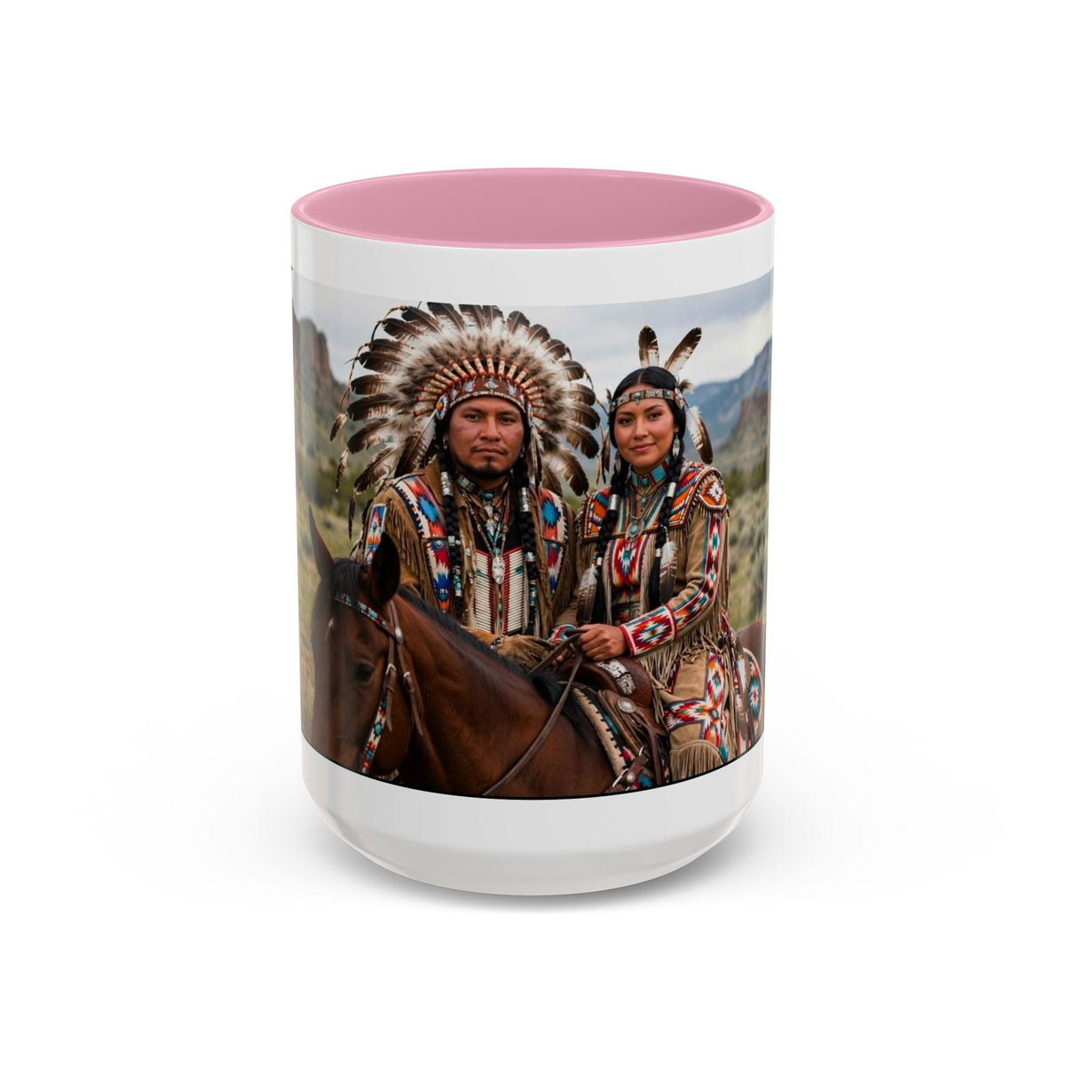 Native American Couple Photo Coffee Mug (11oz/15oz)