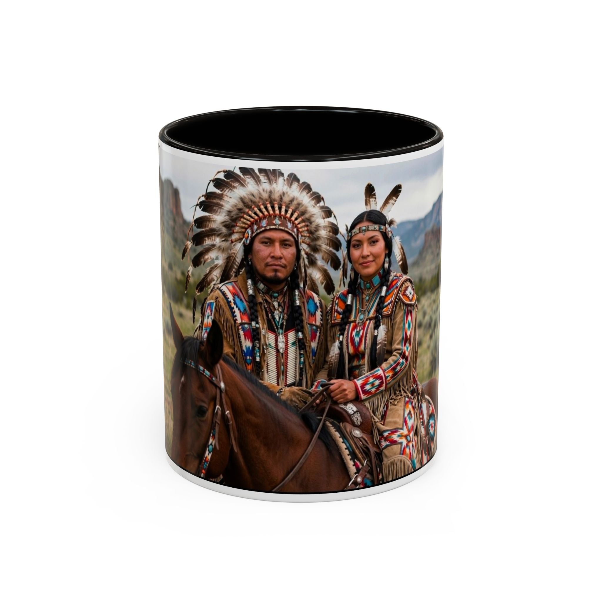 Native American Couple Photo Coffee Mug (11oz/15oz)