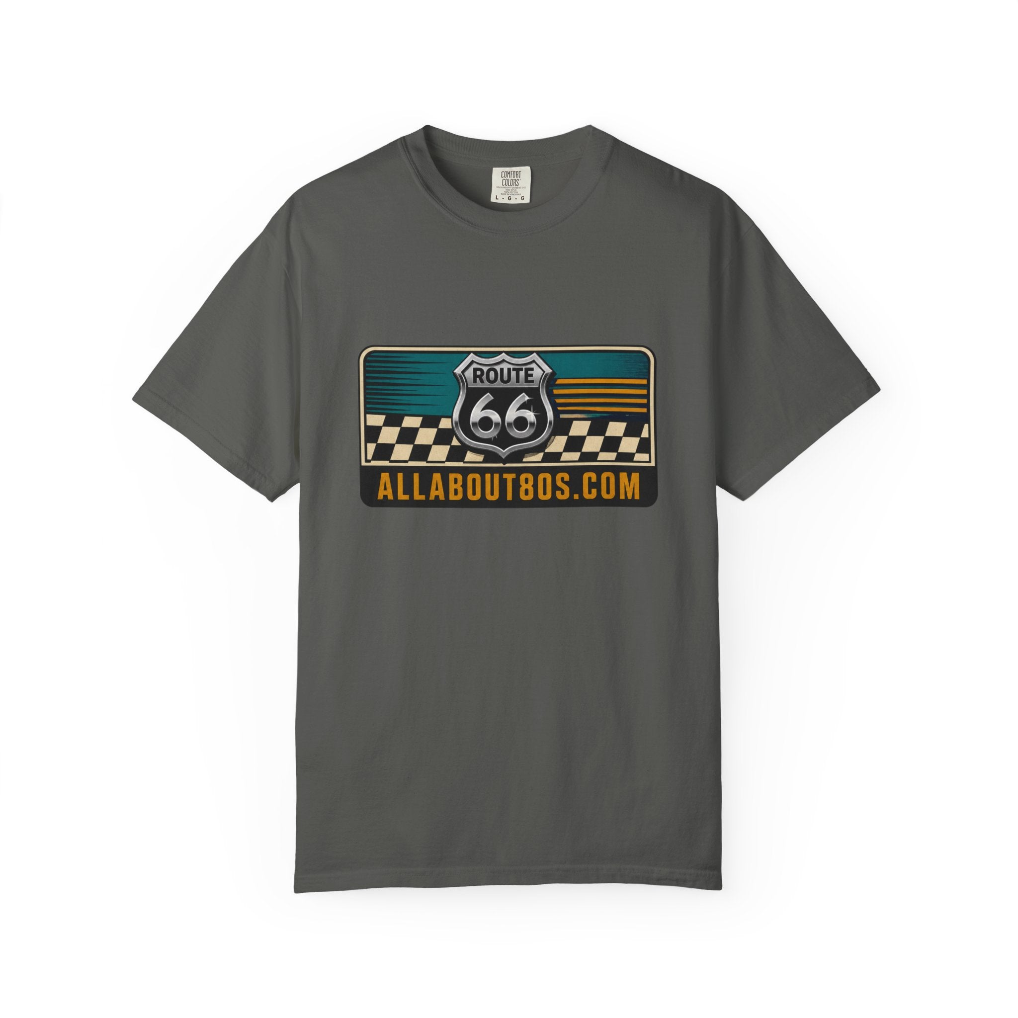 Route 66 Vintage Logo T-Shirt — AllAbout80s.com Graphic Tee