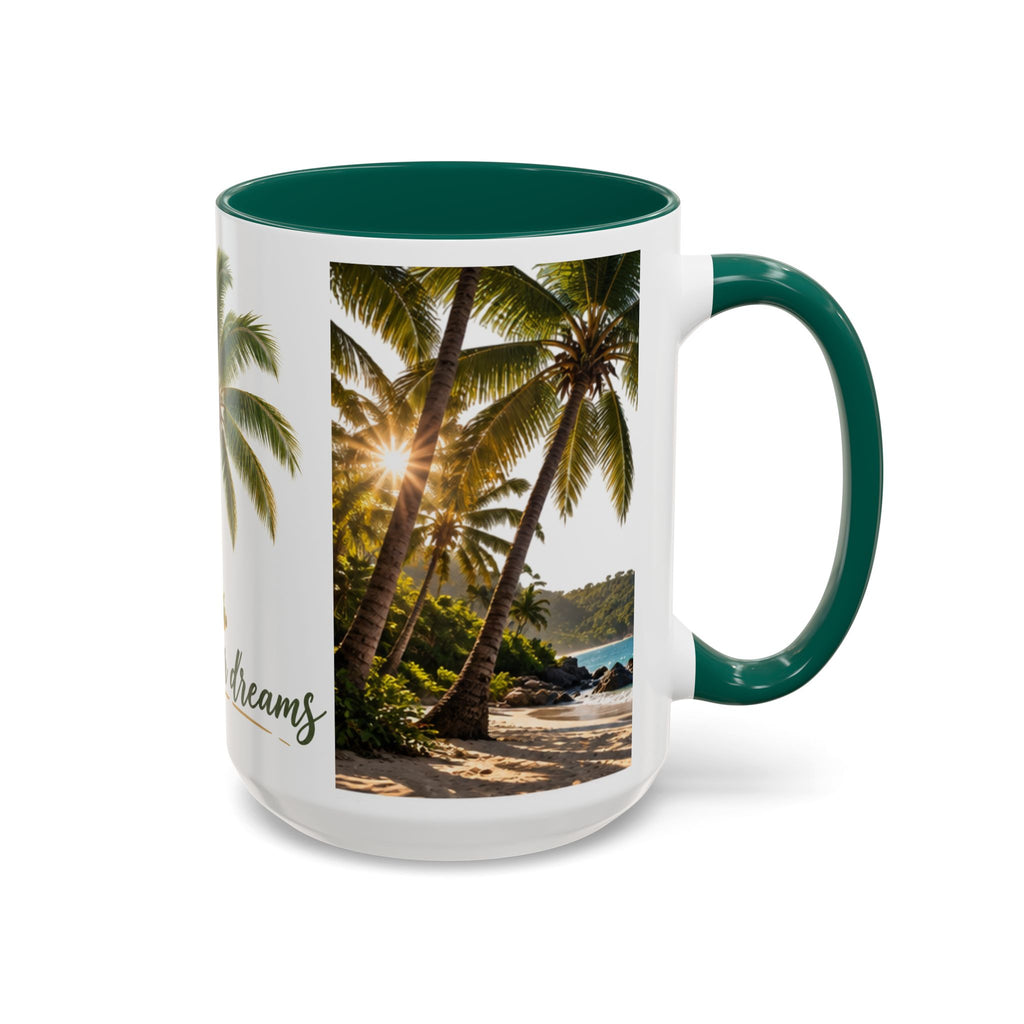Live Your Dreams Palm Tree Mug
