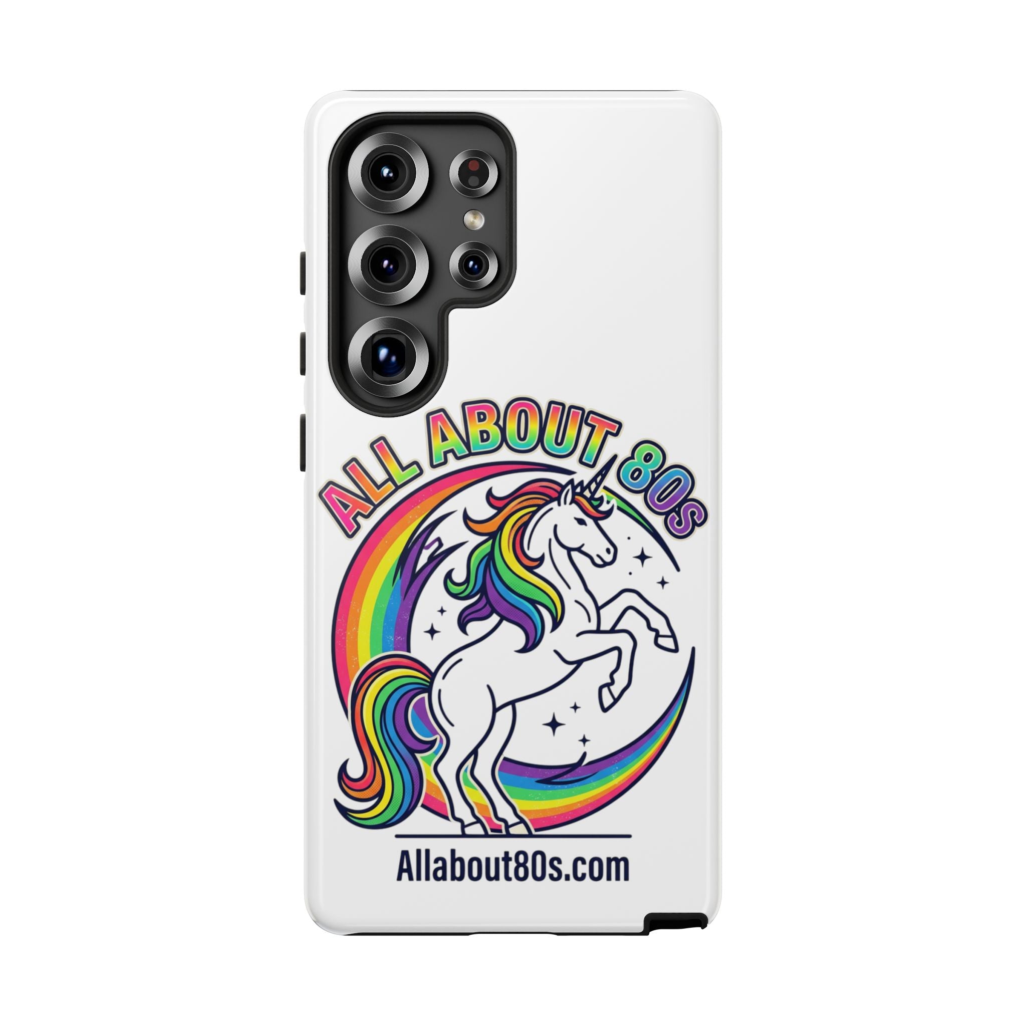 All About 80s Rainbow Unicorn Phone Case
