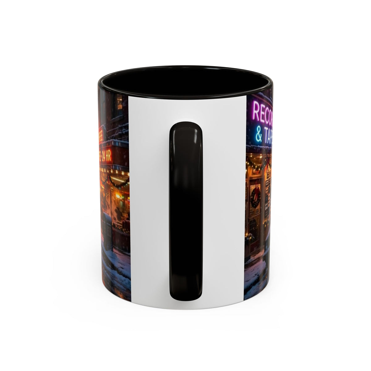 Nostalgic 1980s Christmas Street Mug (11oz & 15oz)