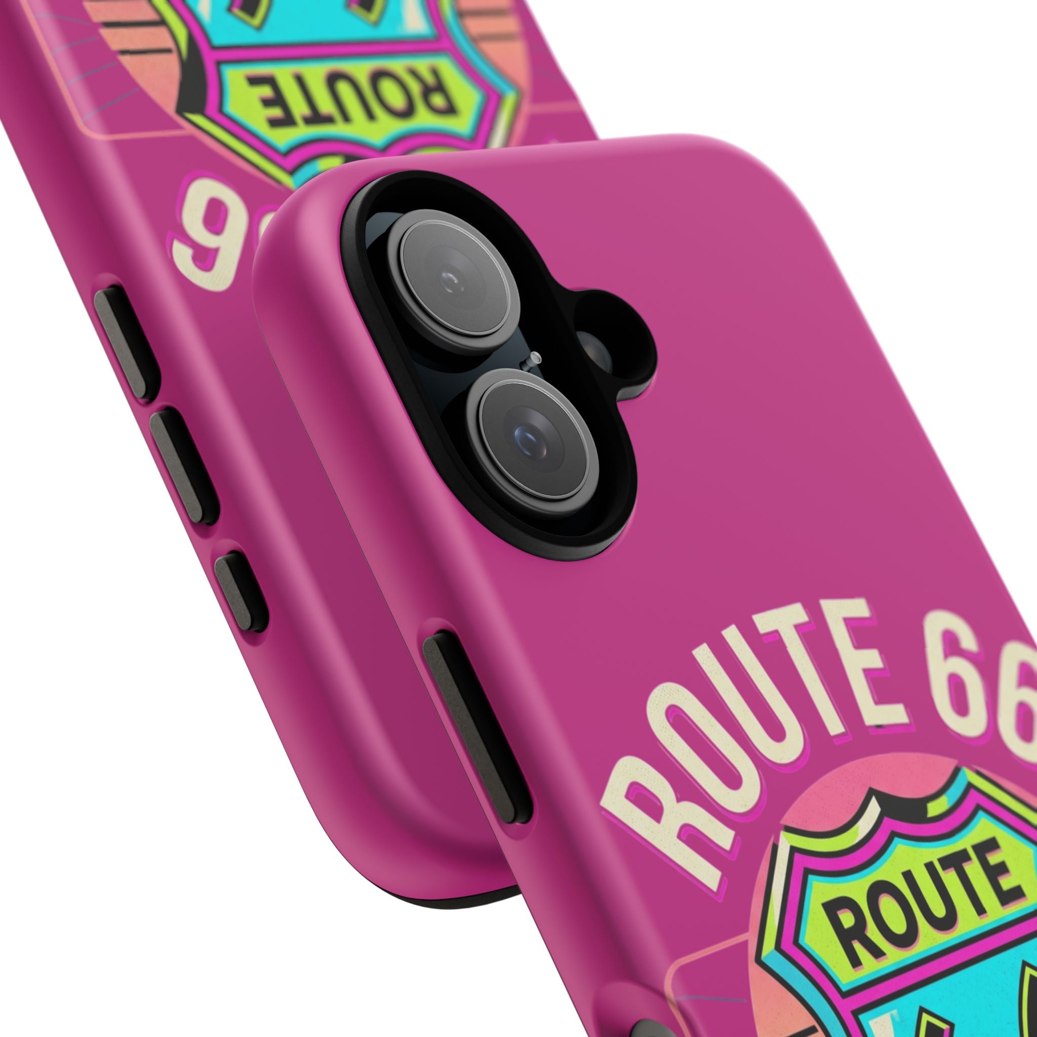 Route 66 Phone Case — Retro Neon Road Trip iPhone Cover