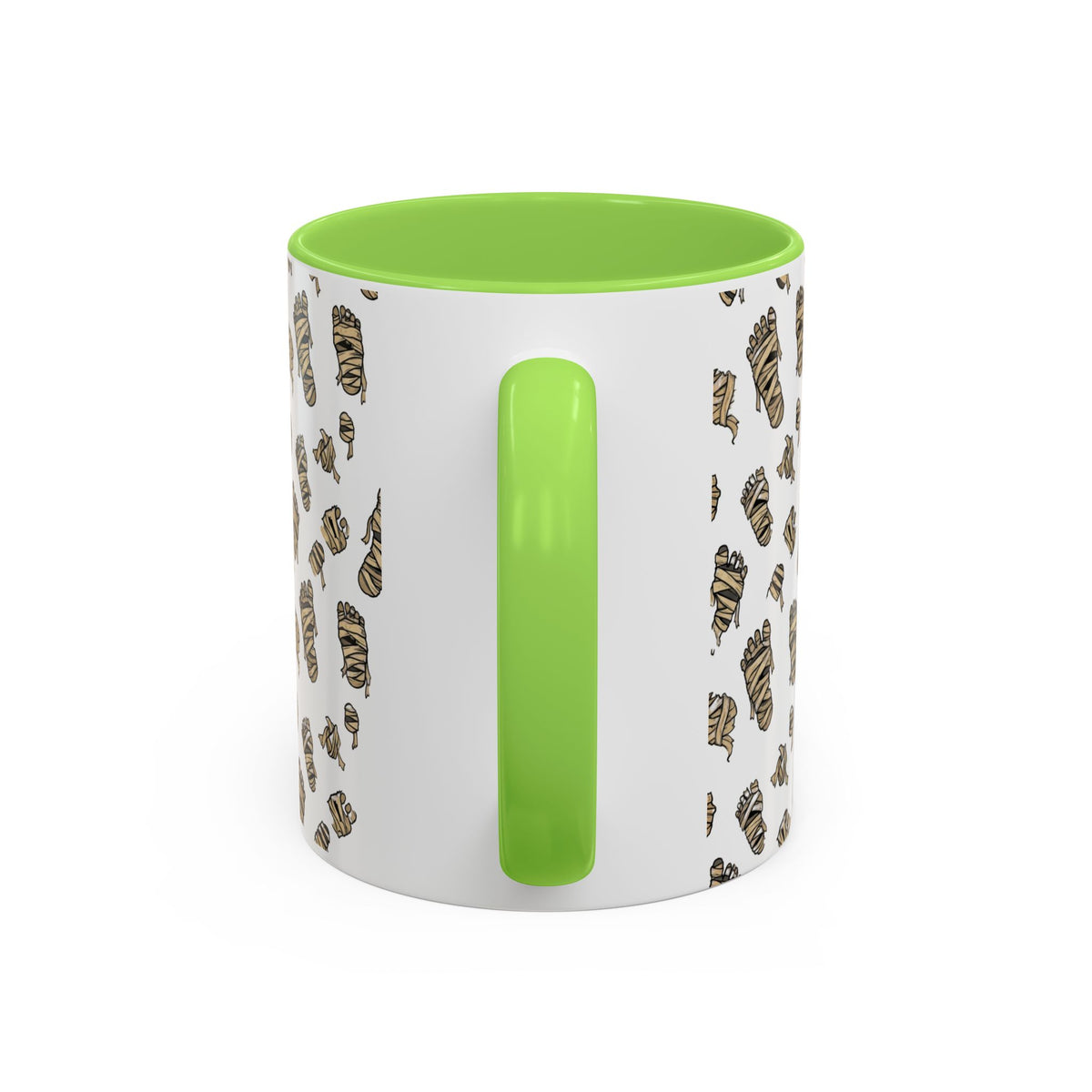 Mummy Pattern Coffee Mug (11oz & 15oz) – Retro Monster Tea Cup with AllAbout80s.com Design