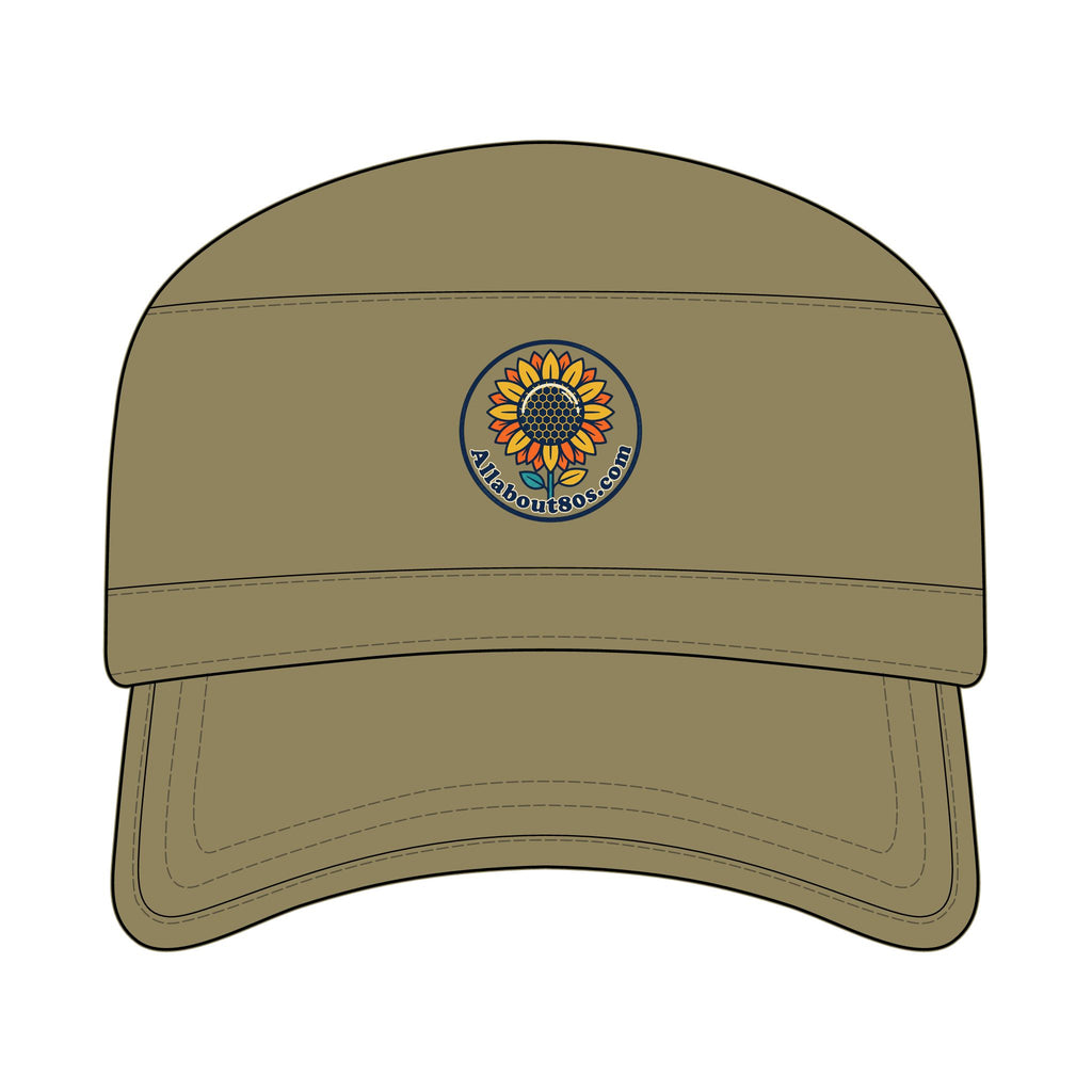 Sunflower Corps Cap - Military-Inspired Embroidered Baseball Hat