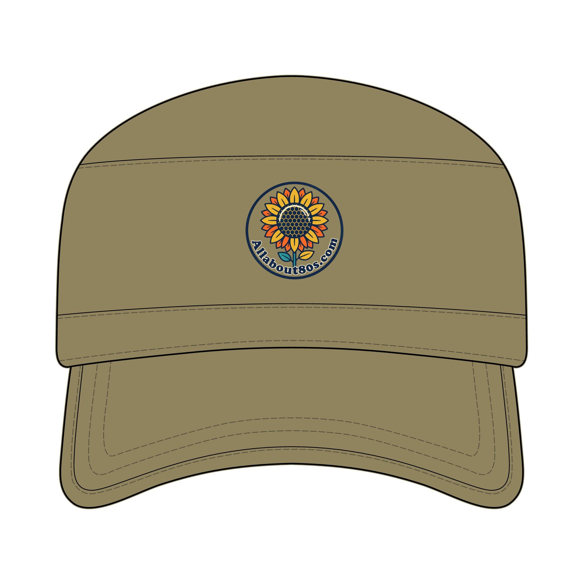 Sunflower Corps Cap - Military-Inspired Embroidered Baseball Hat