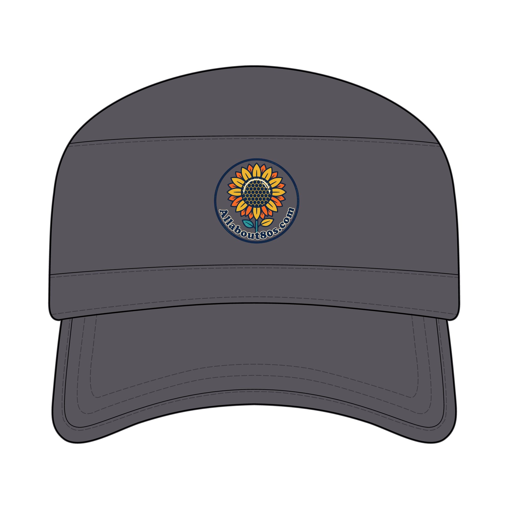 Sunflower Corps Cap - Military-Inspired Embroidered Baseball Hat