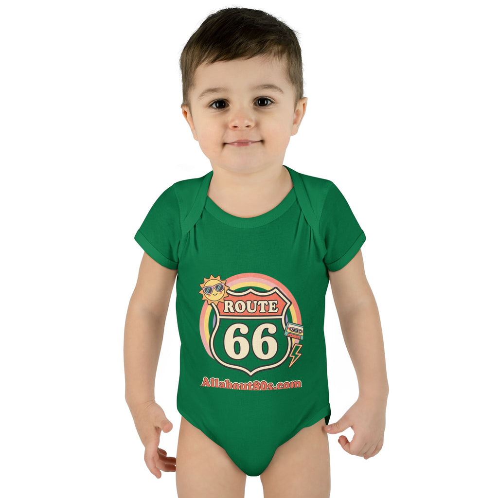 Route 66 Baby Bodysuit – Retro Travel Infant Onesie