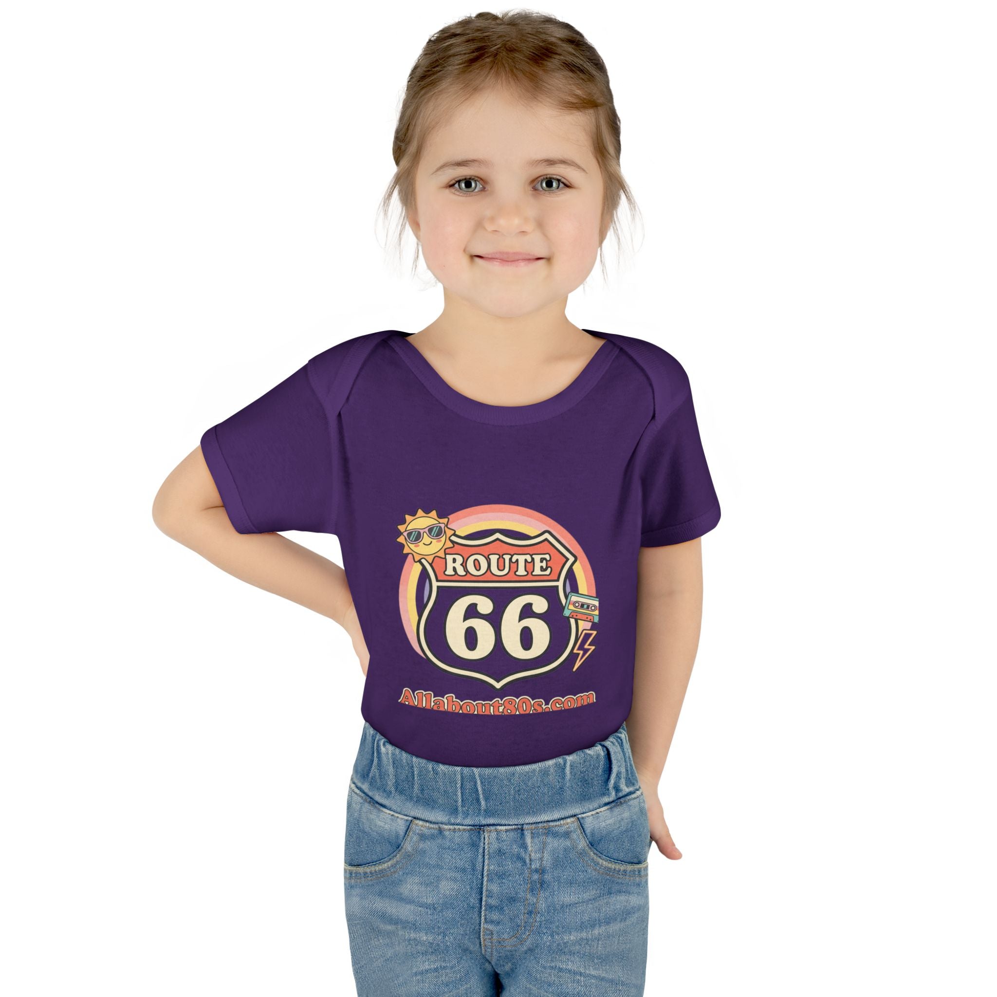 Route 66 Baby Bodysuit – Retro Travel Infant Onesie