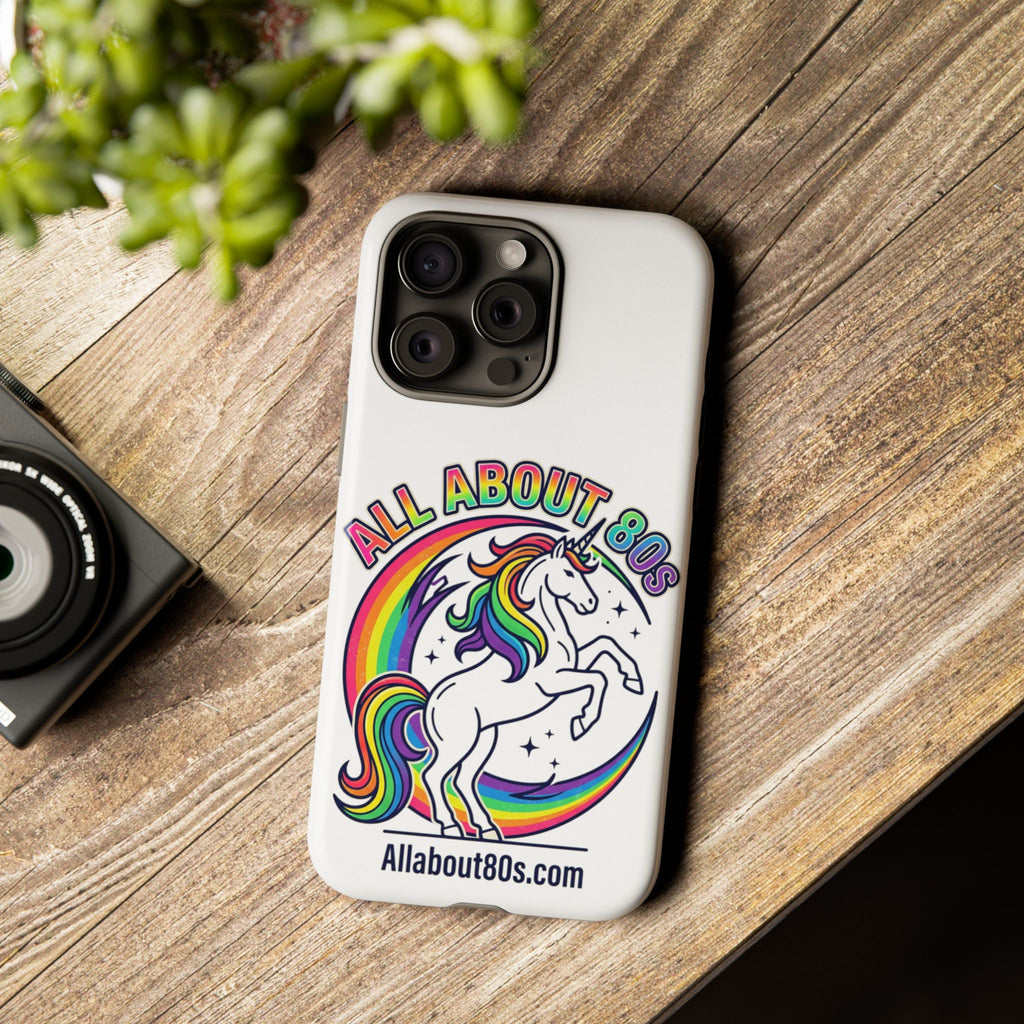 All About 80s Rainbow Unicorn Phone Case