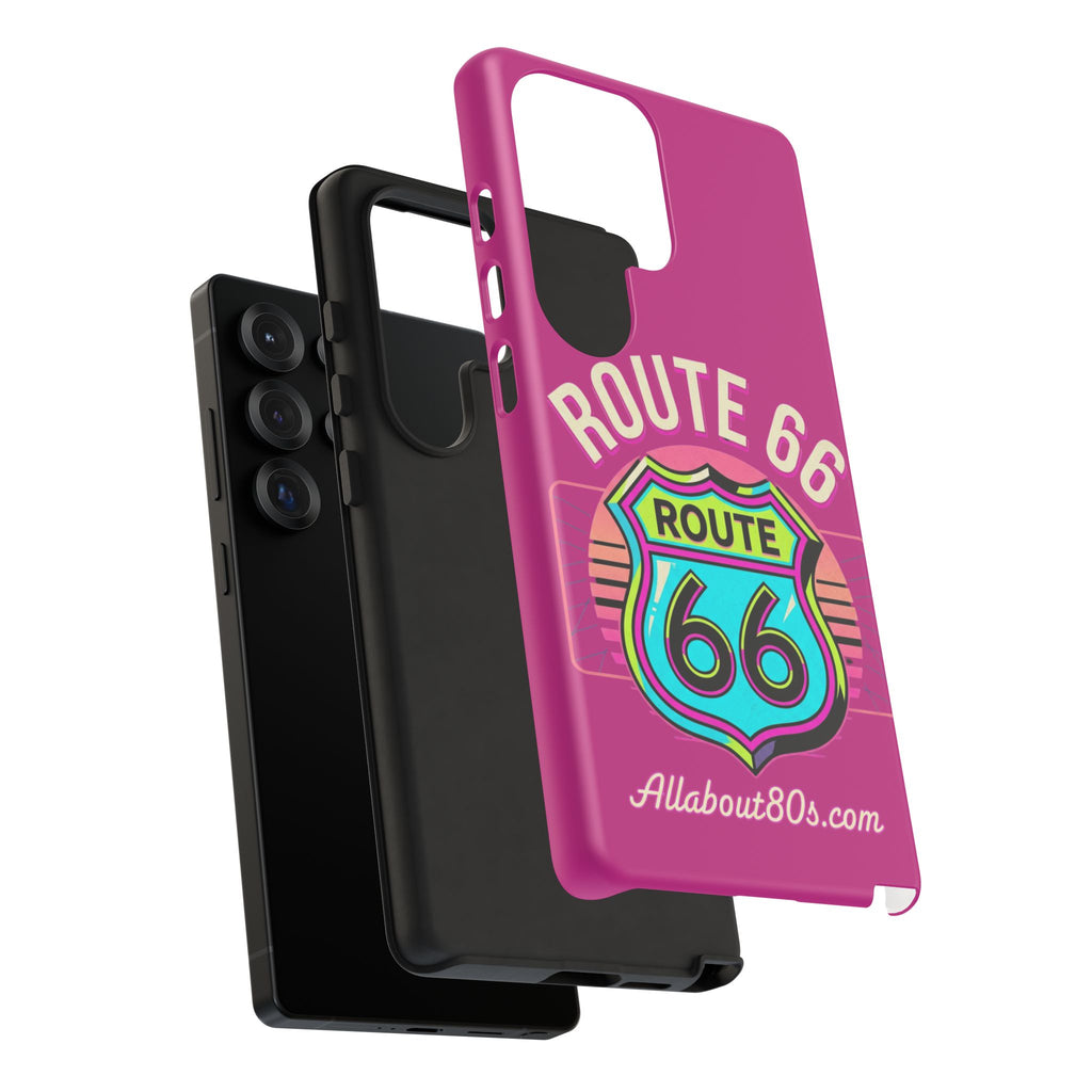 Route 66 Phone Case — Retro Neon Road Trip iPhone Cover