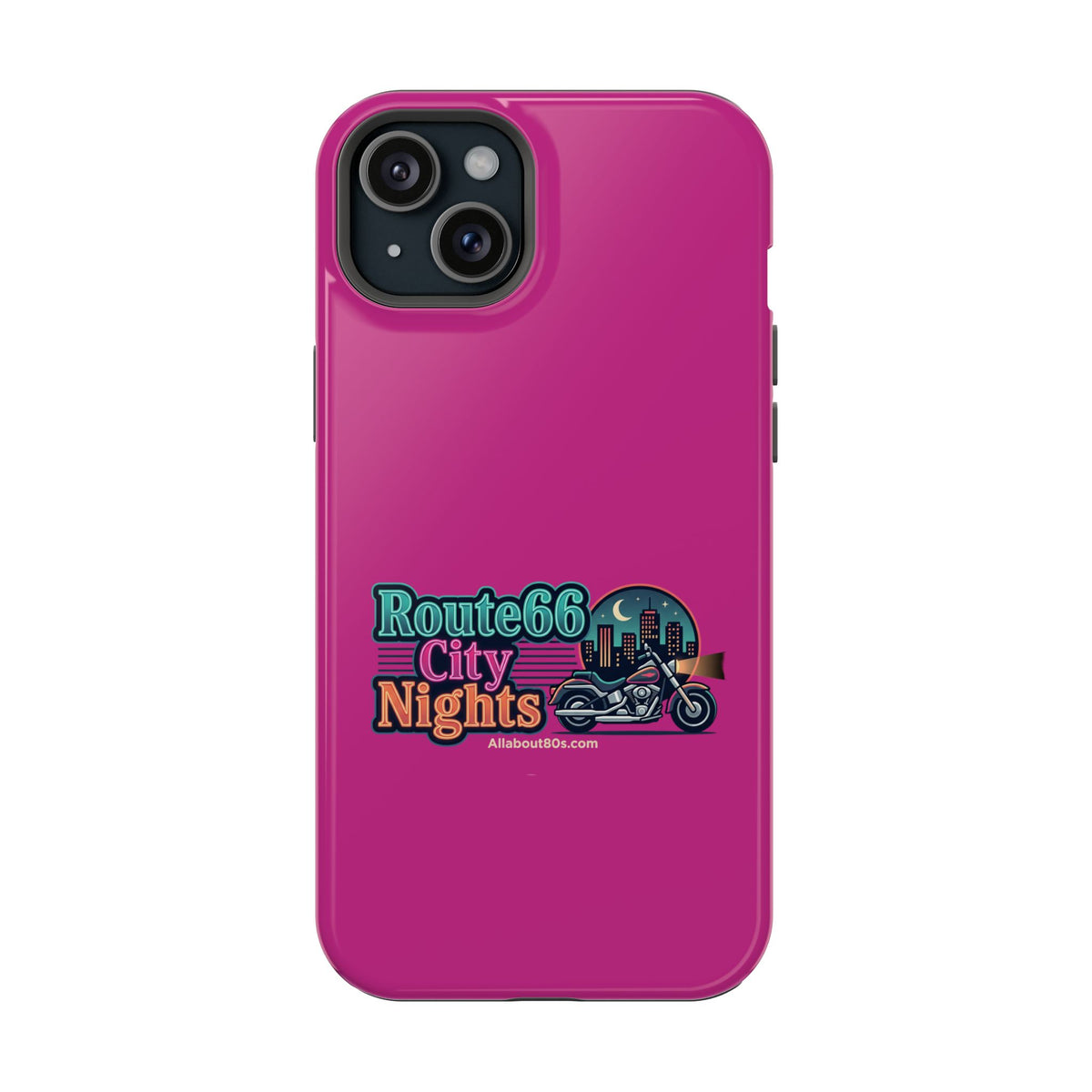 Phone Case — 'Route 66 City Nights' Magnetic Impact-Resistant Case