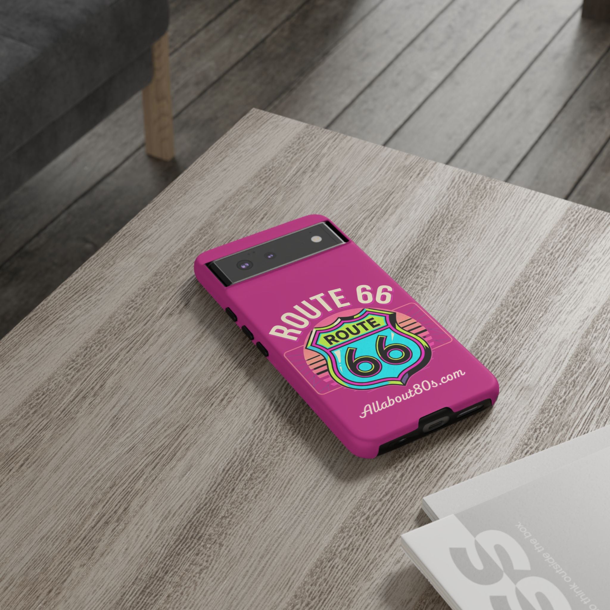 Route 66 Phone Case — Retro Neon Road Trip iPhone Cover
