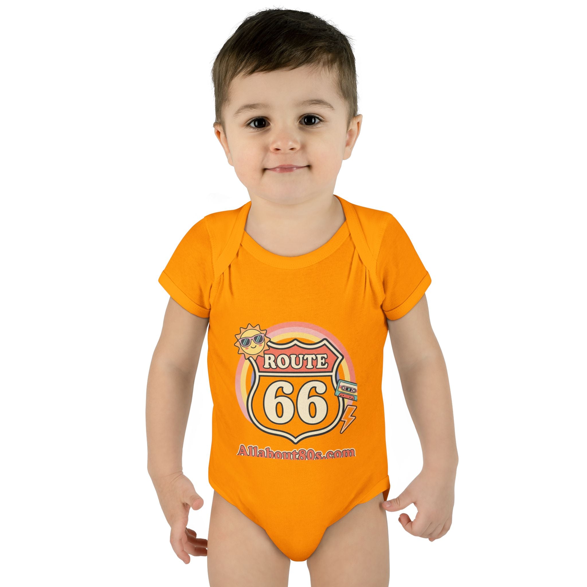 Route 66 Baby Bodysuit – Retro Travel Infant Onesie