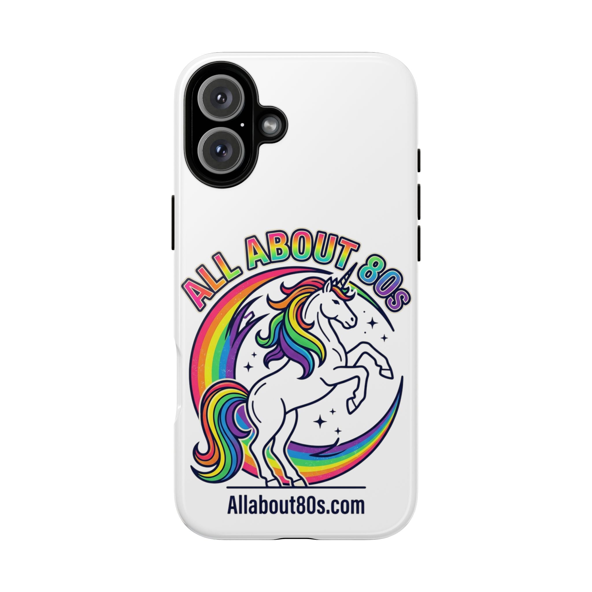 All About 80s Rainbow Unicorn Phone Case