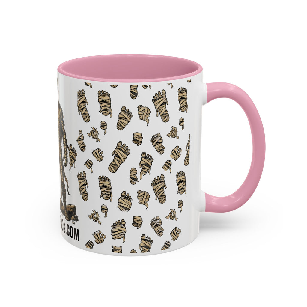Mummy Pattern Coffee Mug (11oz & 15oz) – Retro Monster Tea Cup with AllAbout80s.com Design