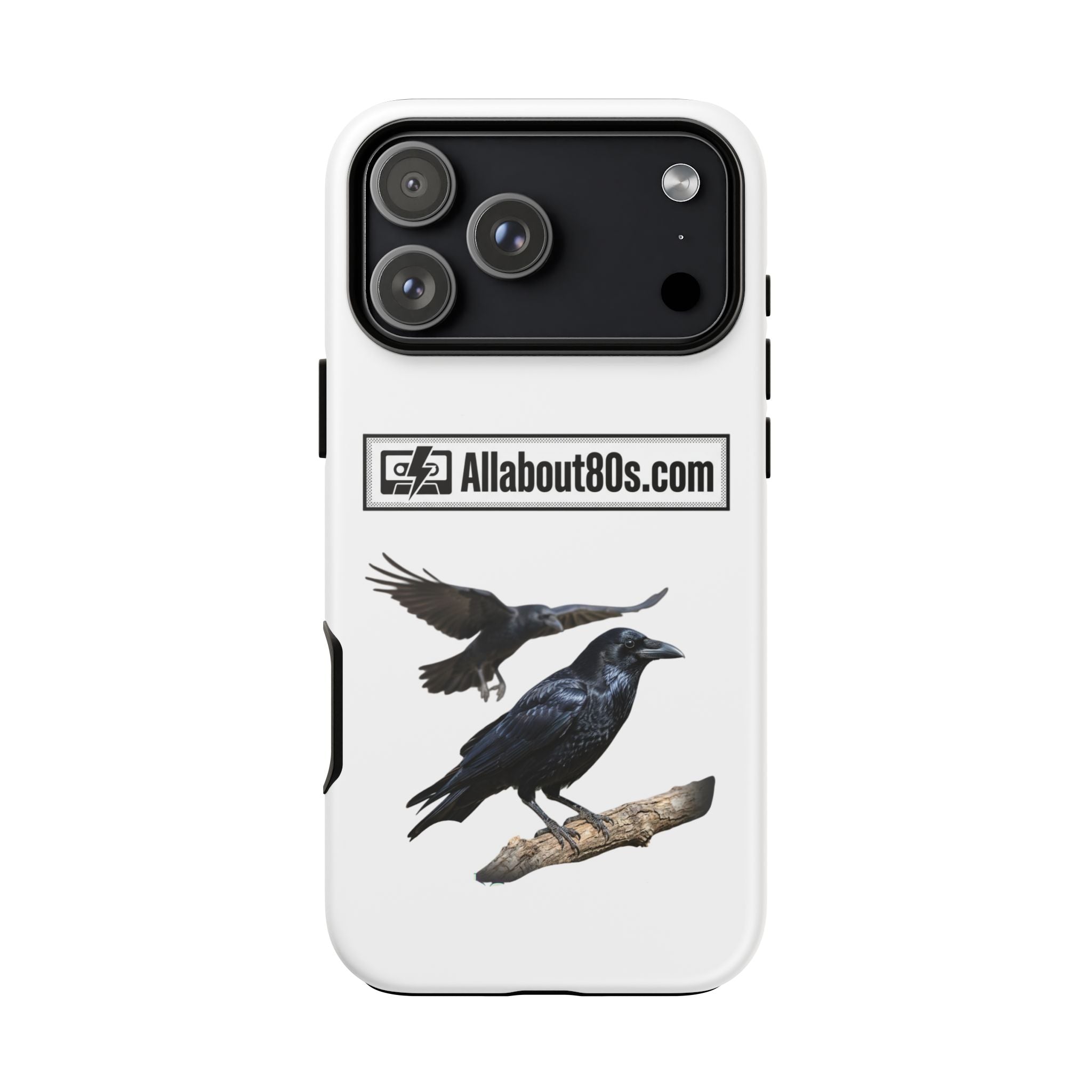 Raven Flight Phone Case — Protective iPhone Case with Black Crow Design