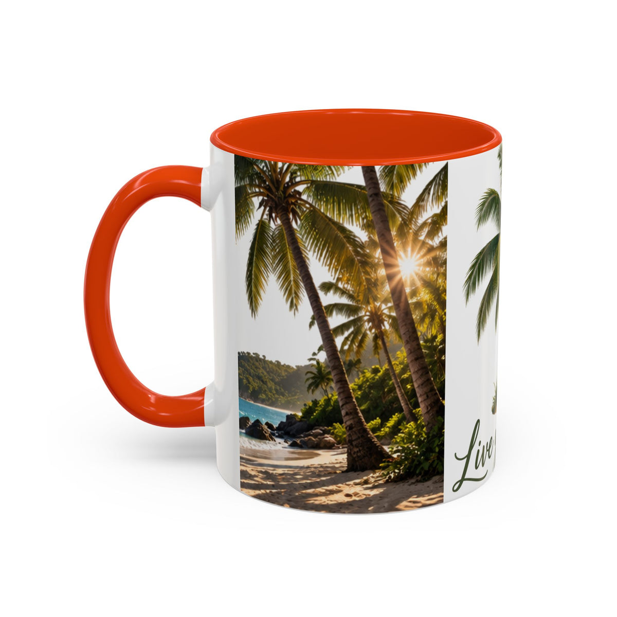 Live Your Dreams Palm Tree Mug