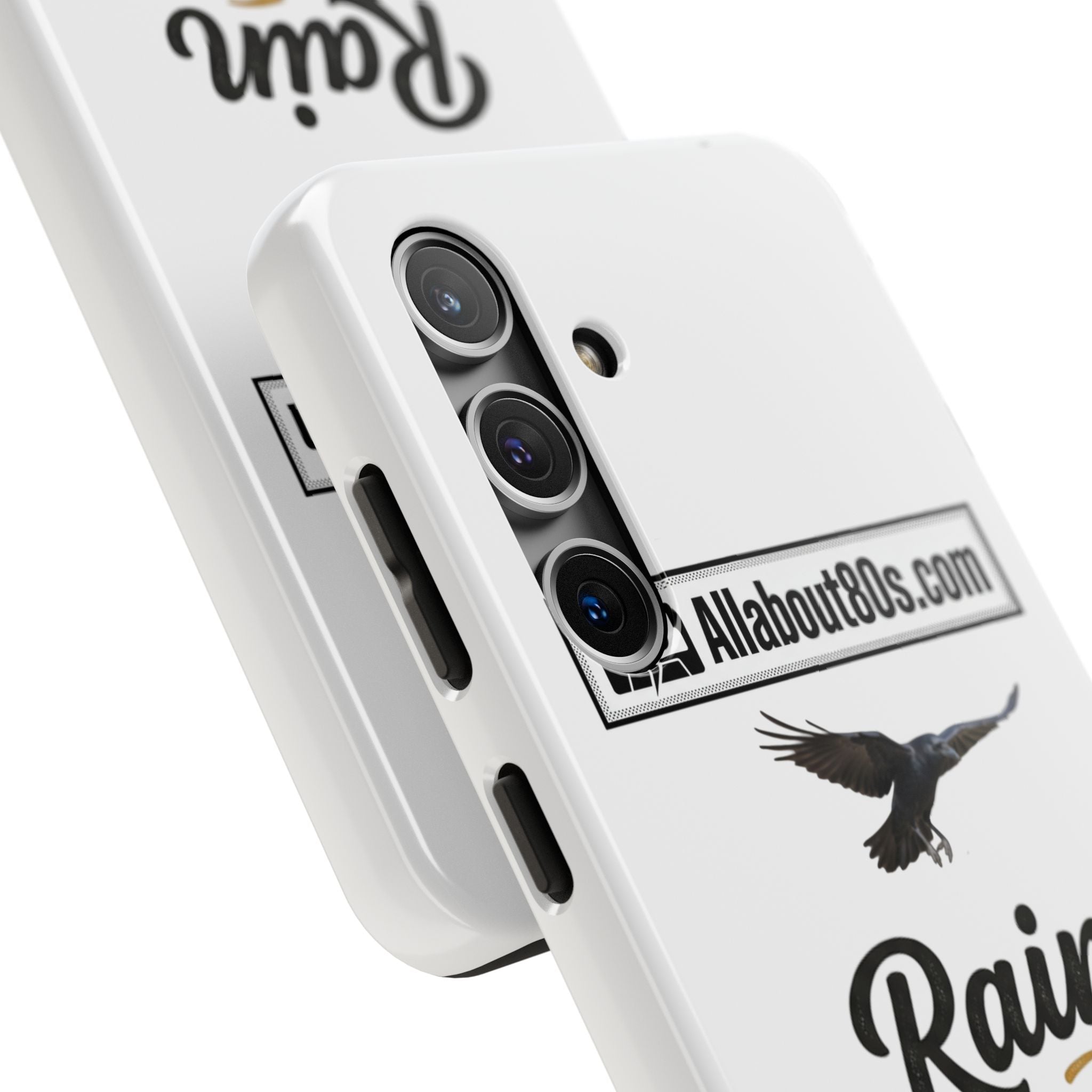 Tough Phone Case — "Rain Fades. Memories Don't" Raven Phone Cover, Protective iPhone Case