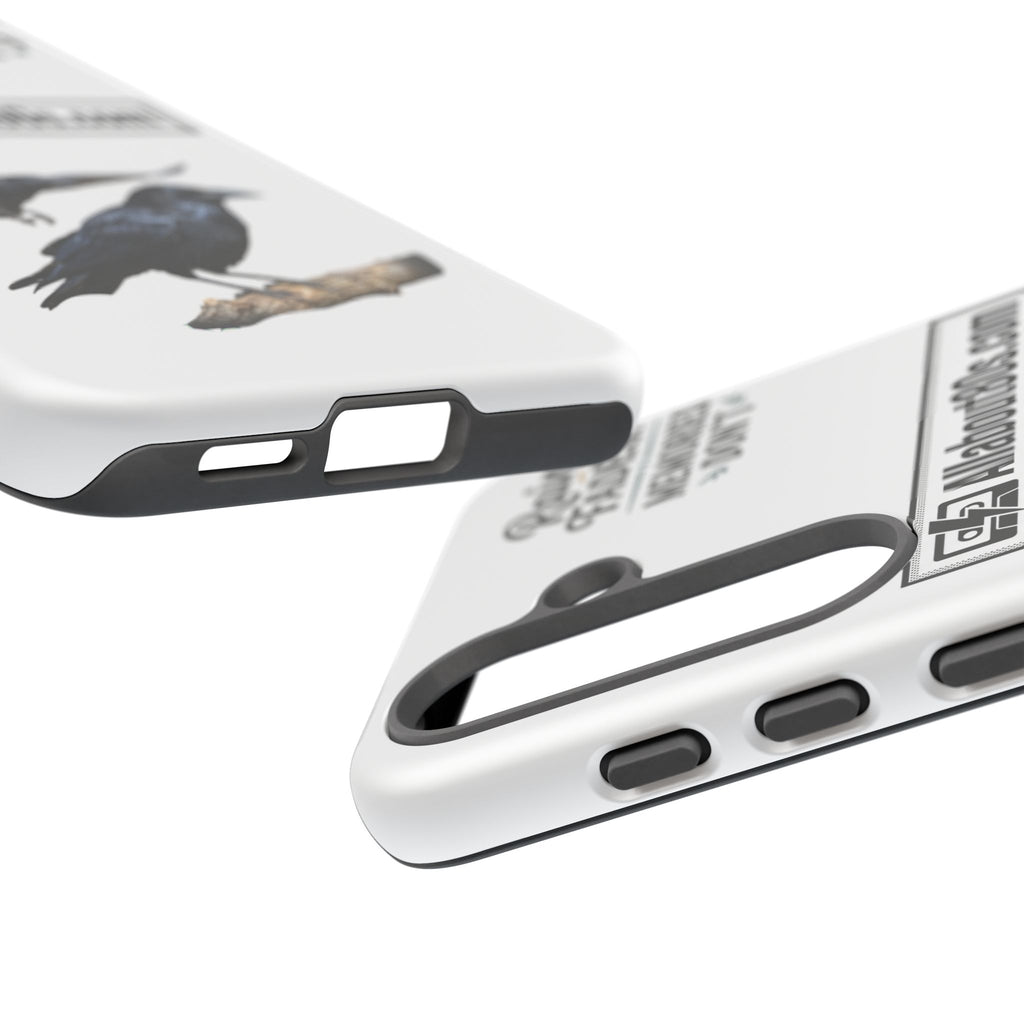 Raven Flight Phone Case — Protective iPhone Case with Black Crow Design