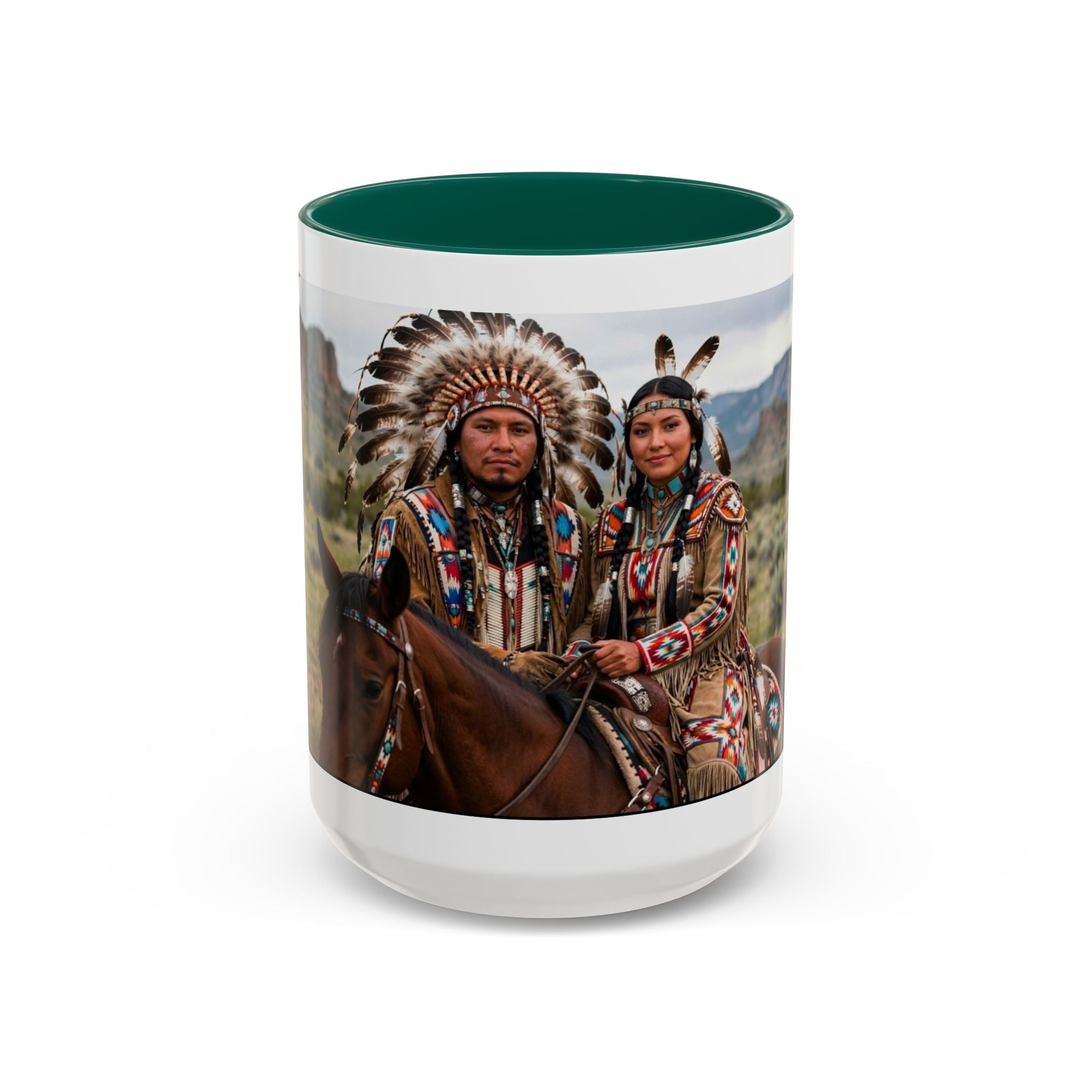 Native American Couple Photo Coffee Mug (11oz/15oz)