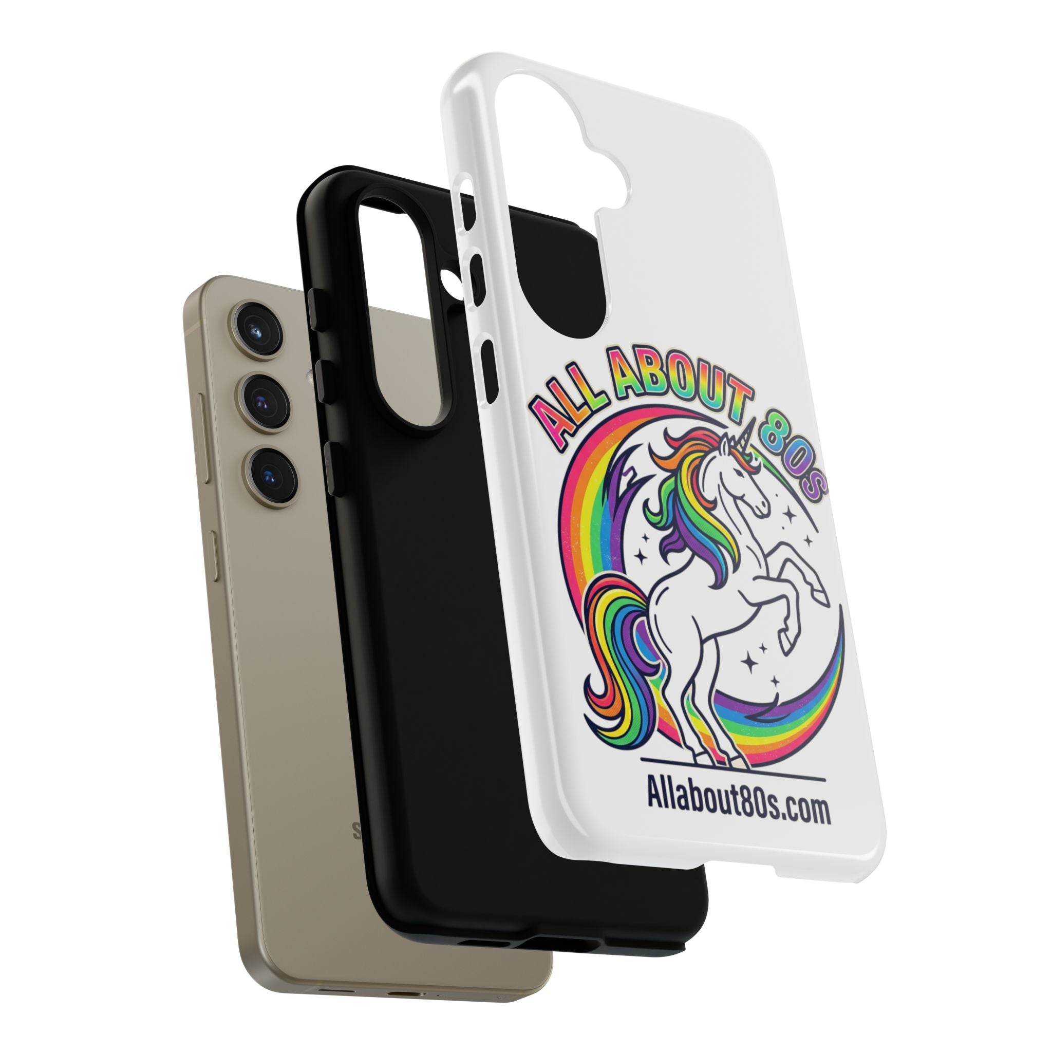 All About 80s Rainbow Unicorn Phone Case