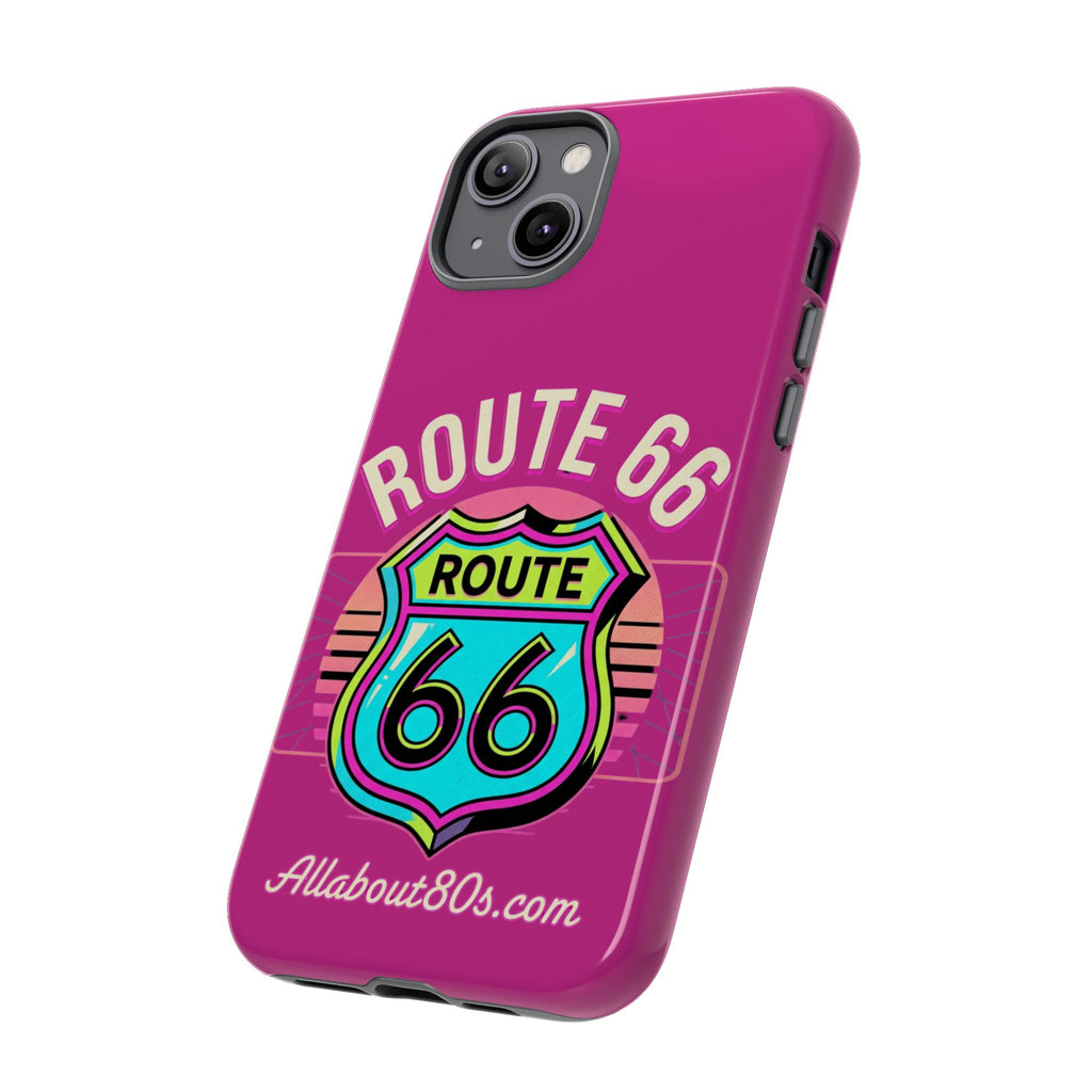 Route 66 Phone Case — Retro Neon Road Trip iPhone Cover