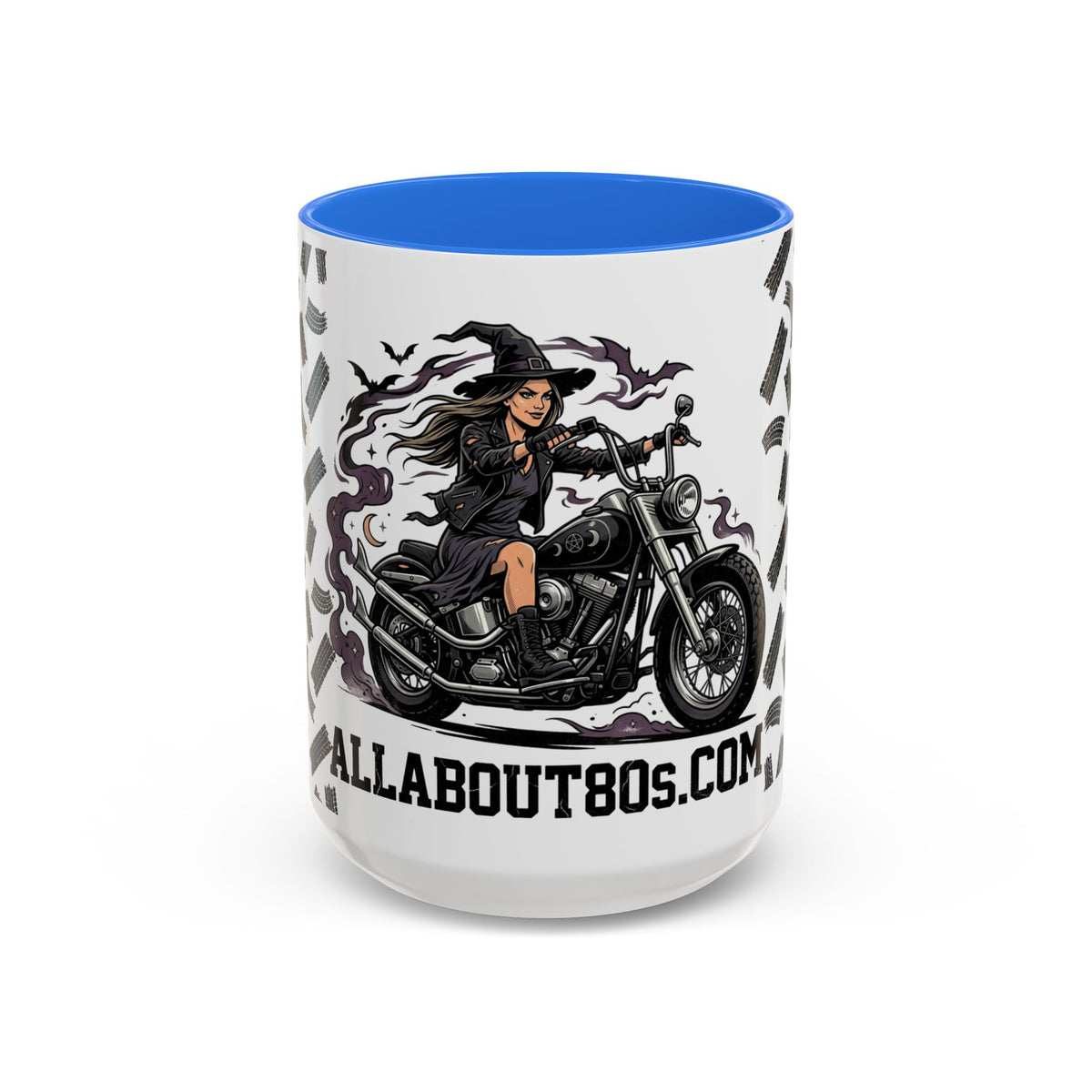 Witch Biker Mug – Motorcycle Witch Coffee Cup (11oz/15oz)