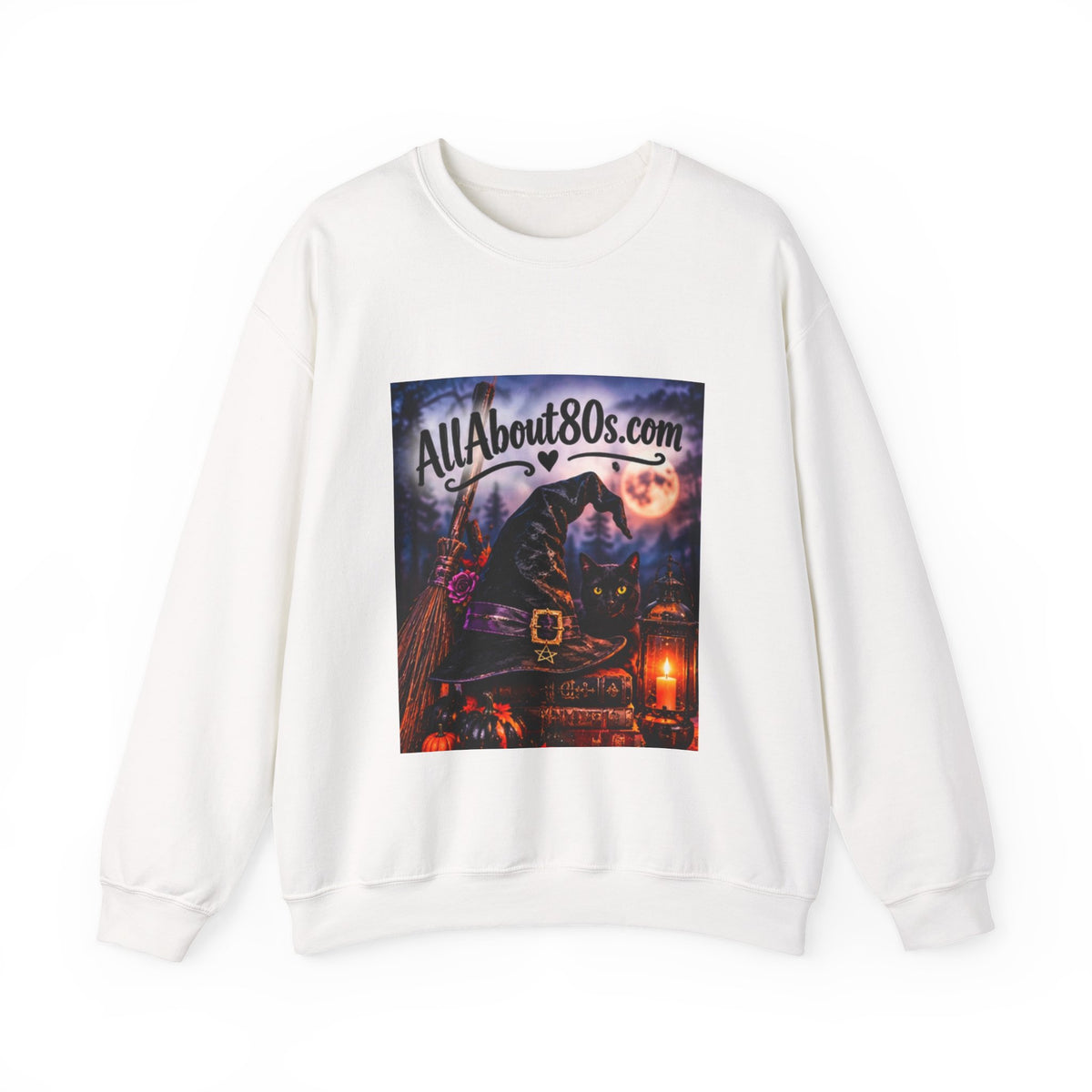 80s Witch Retro Sweatshirt — AllAbout80s.com Halloween Crewneck