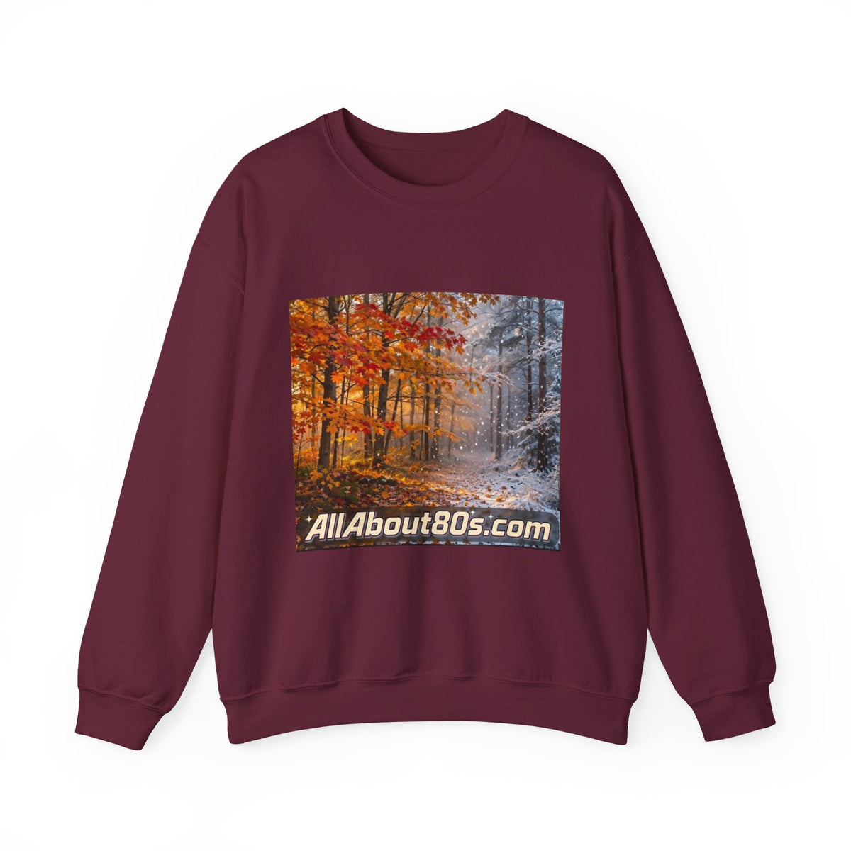 AllAbout80s Autumn Forest Crewneck Sweatshirt