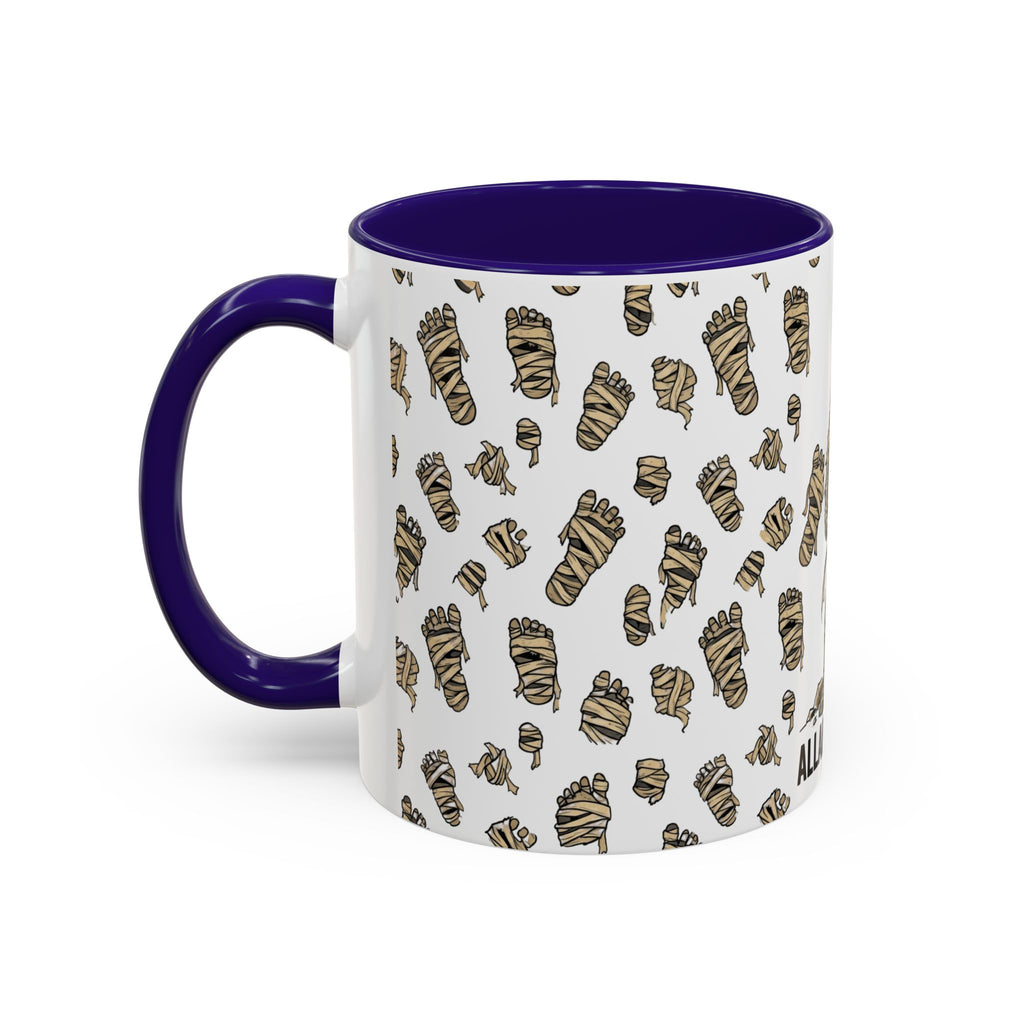 Mummy Pattern Coffee Mug (11oz & 15oz) – Retro Monster Tea Cup with AllAbout80s.com Design