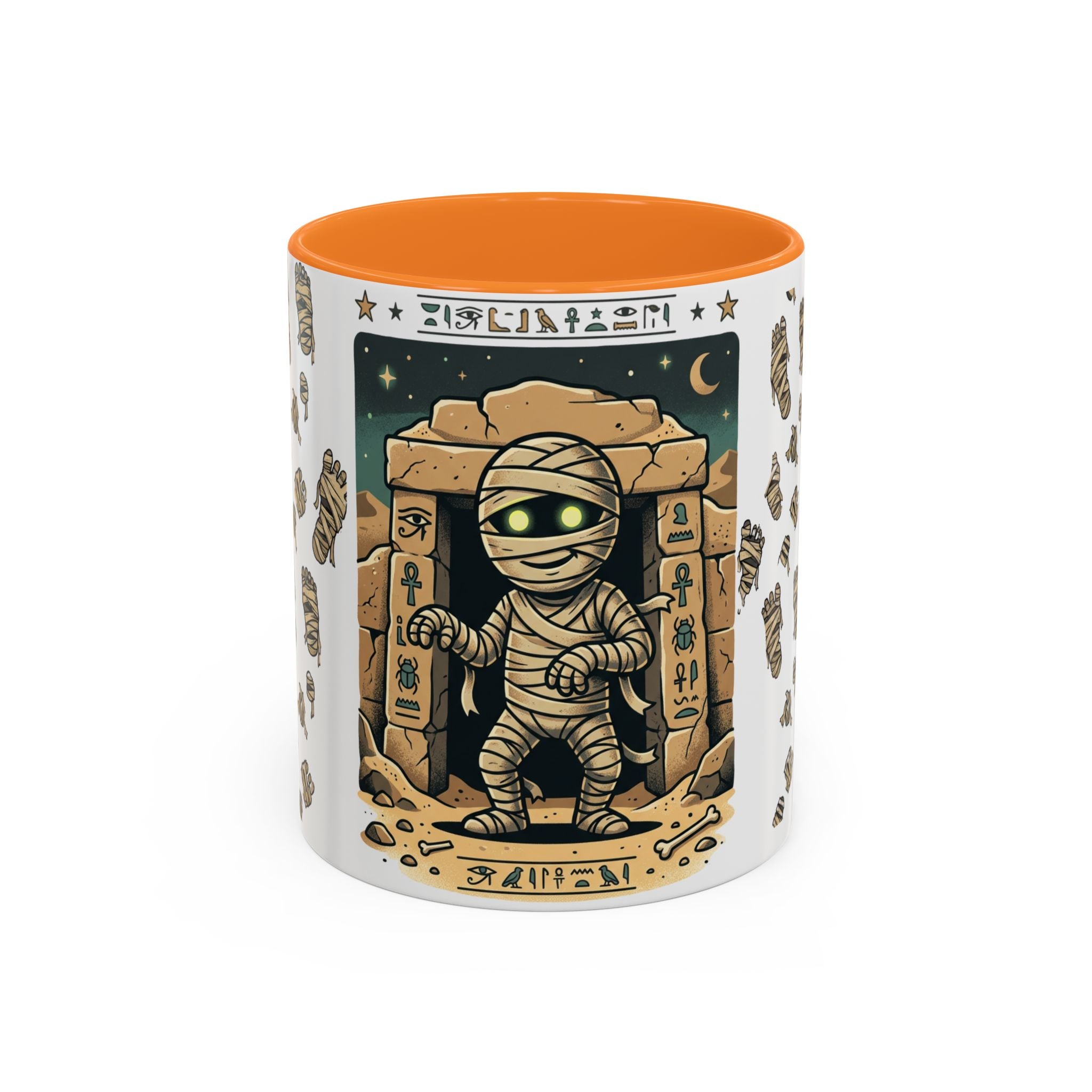 Mummy Mug – Cute Cartoon Egyptian Mummy Coffee Cup (11oz & 15oz)