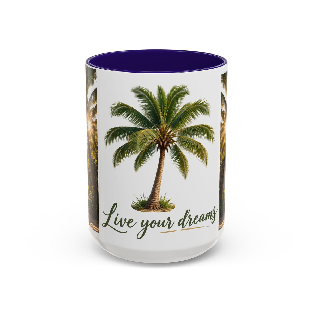 Live Your Dreams Palm Tree Mug