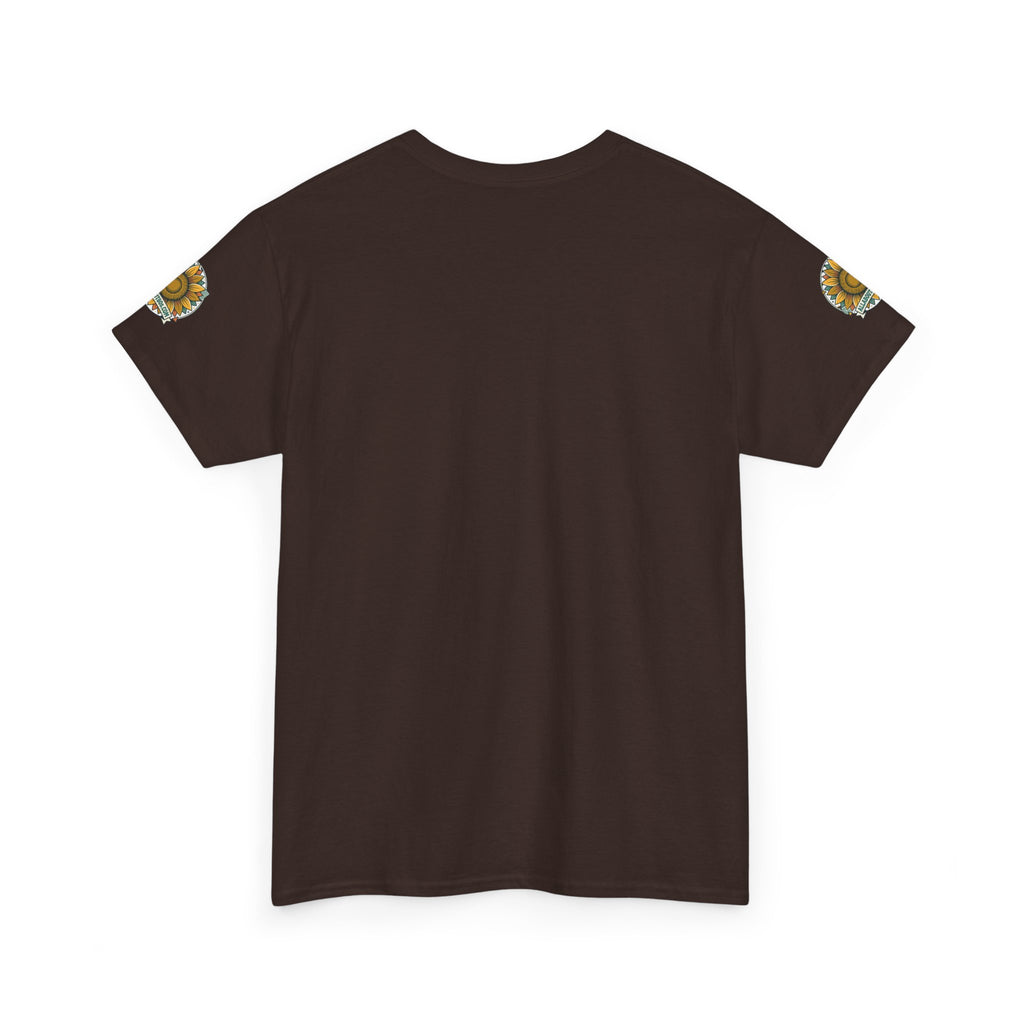 Sunflower Logo T-Shirt — AllAbout80s.com Vintage Floral Tee