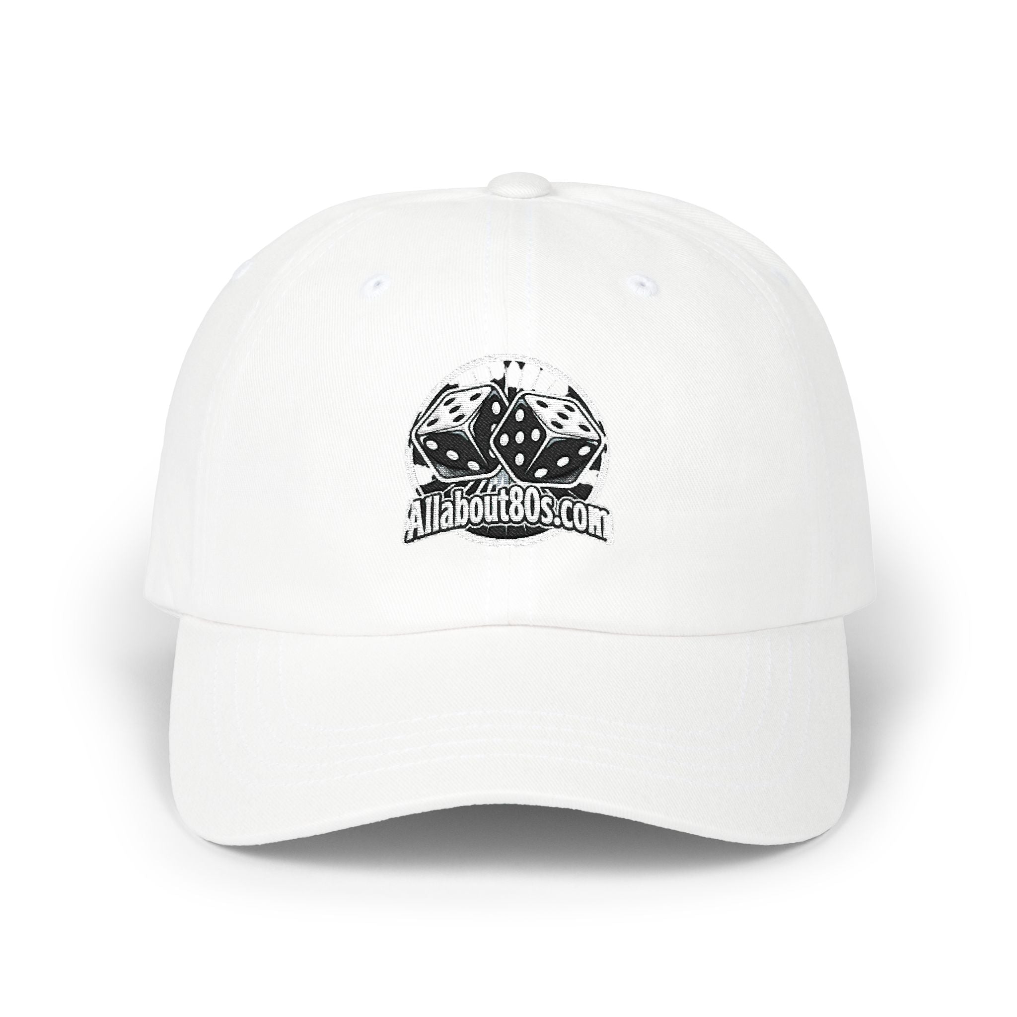 Dad Cap with Vintage Dice Skull Embroidery - Retro Gamer Trucker Hat