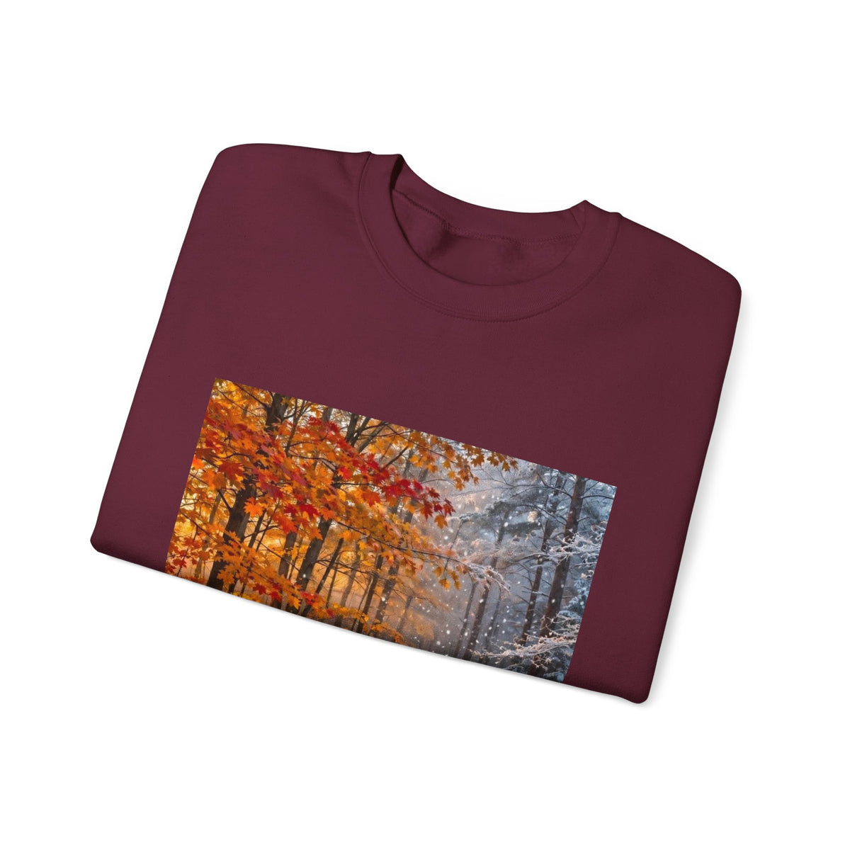 AllAbout80s Autumn Forest Crewneck Sweatshirt