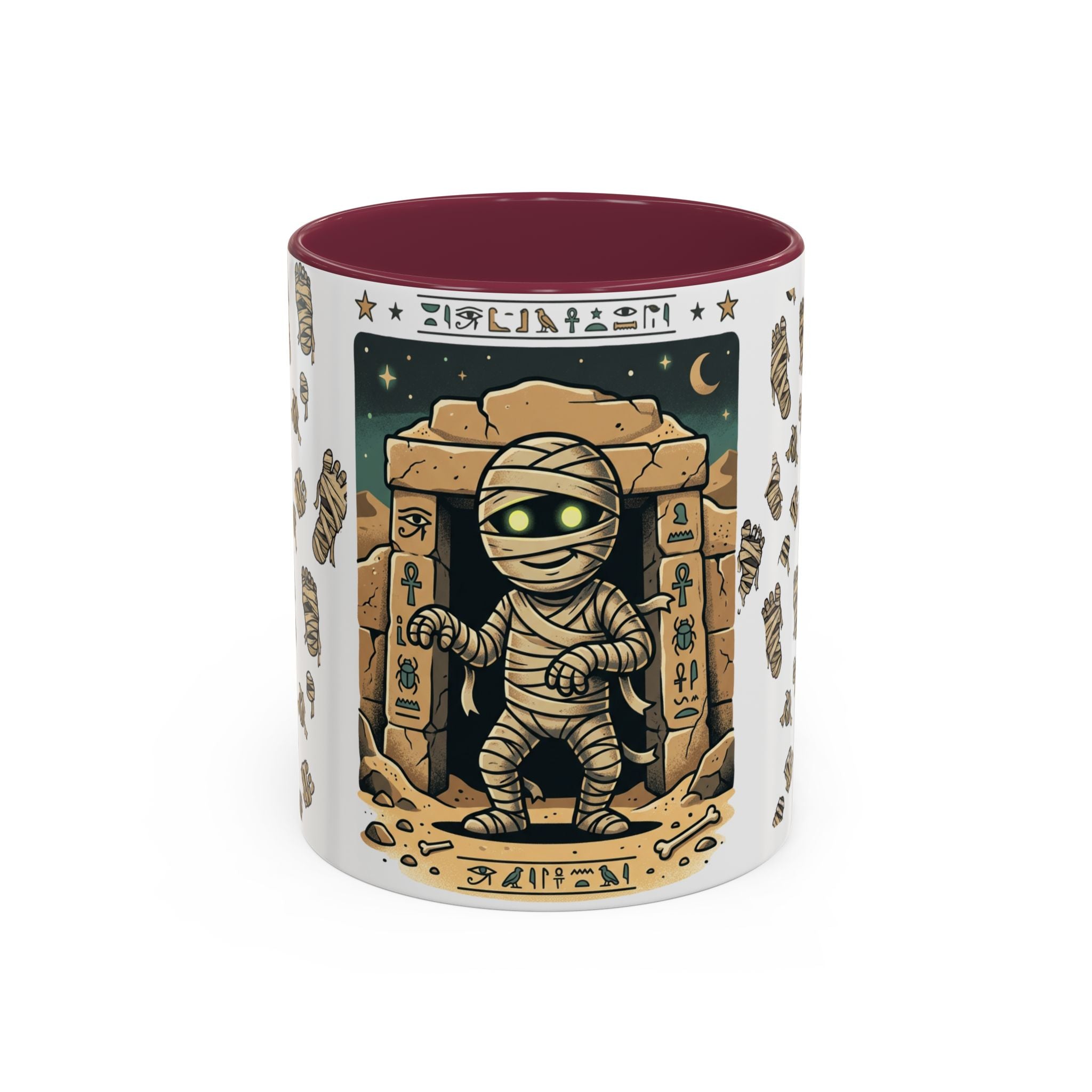 Mummy Mug – Cute Cartoon Egyptian Mummy Coffee Cup (11oz & 15oz)