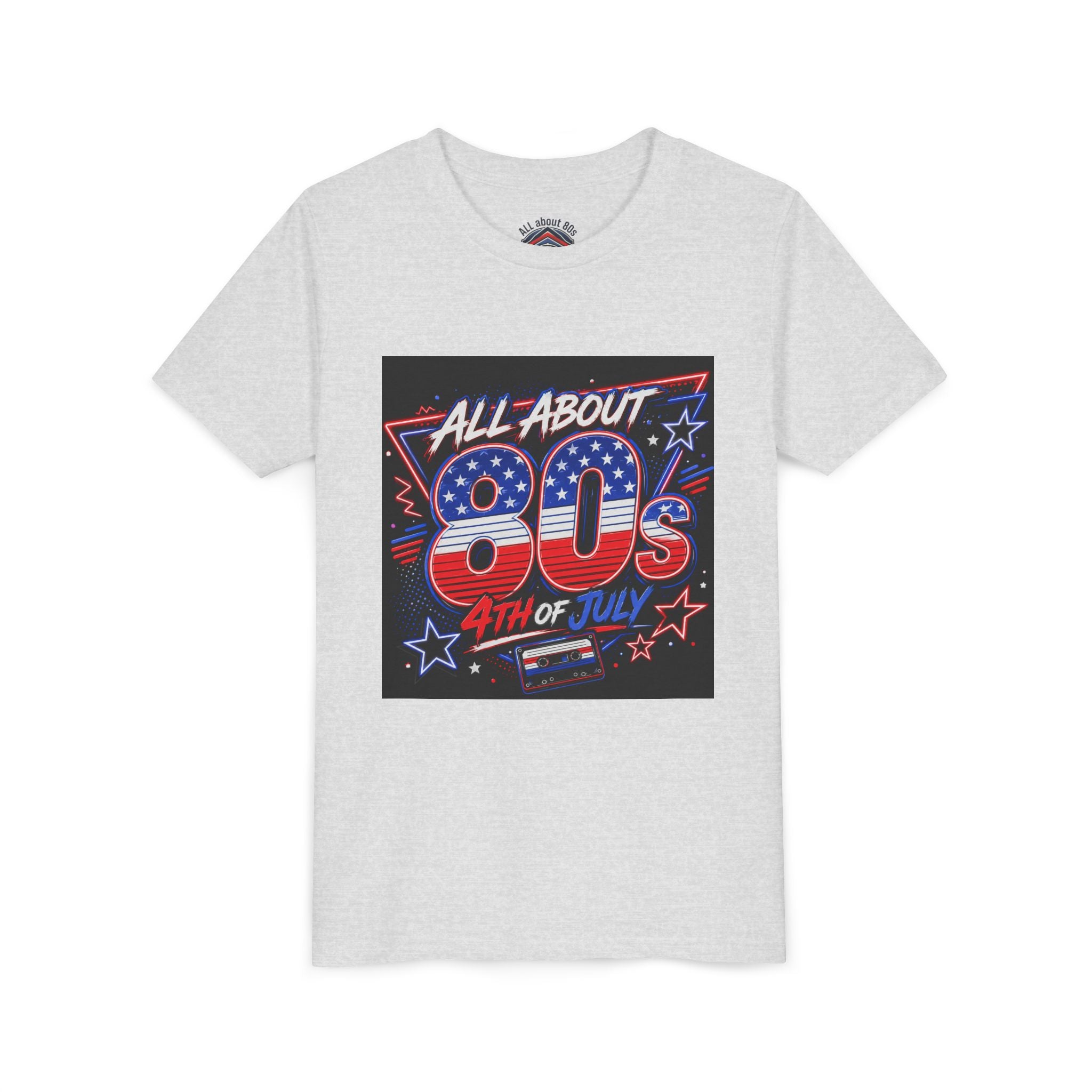 All About 80s 4th of July Youth Tee