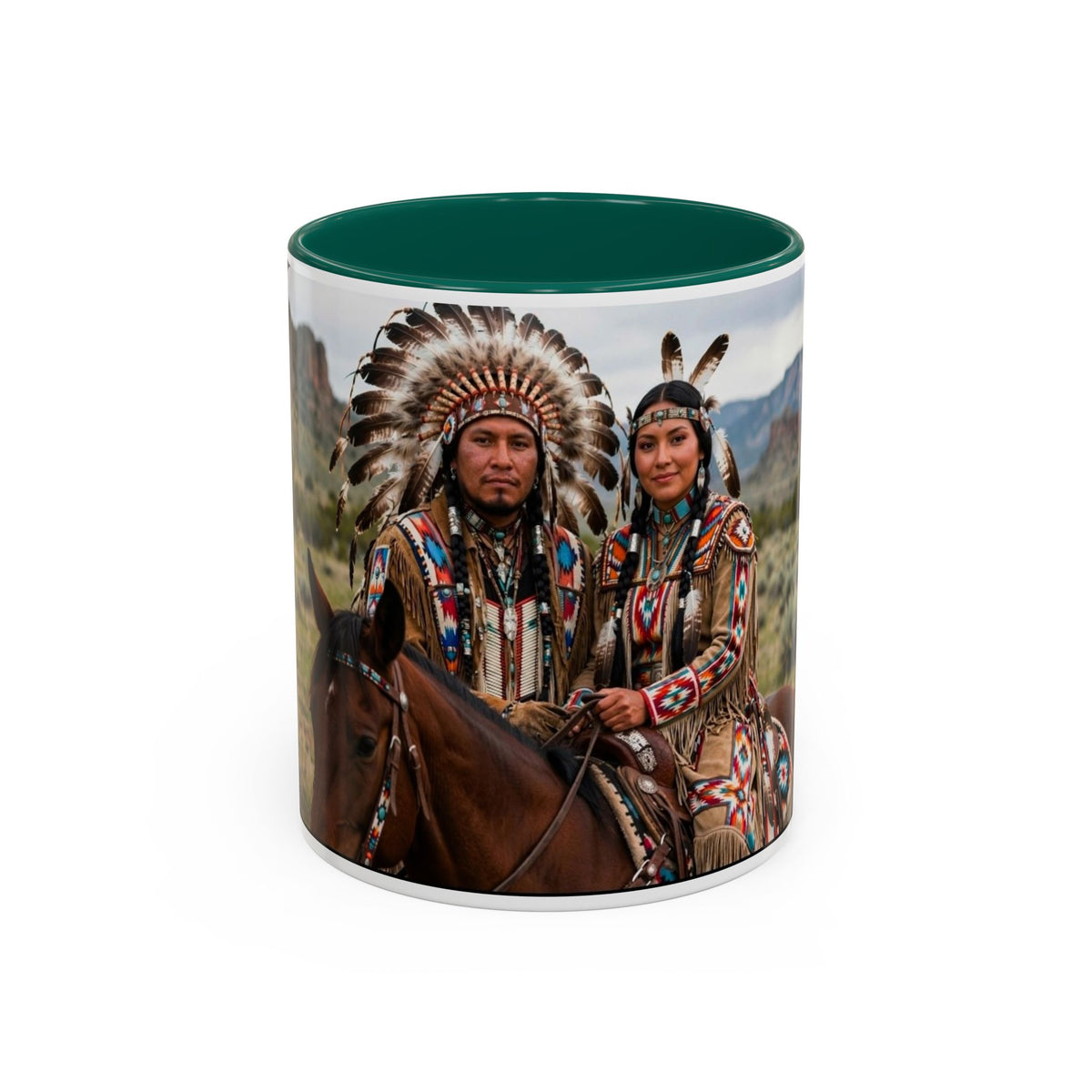 Native American Couple Photo Coffee Mug (11oz/15oz)