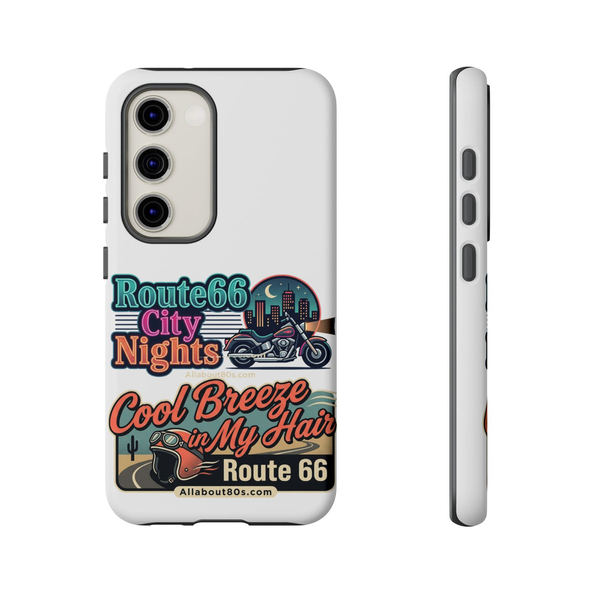 Phone Case — Route 66 City Nights Motorcycle Design