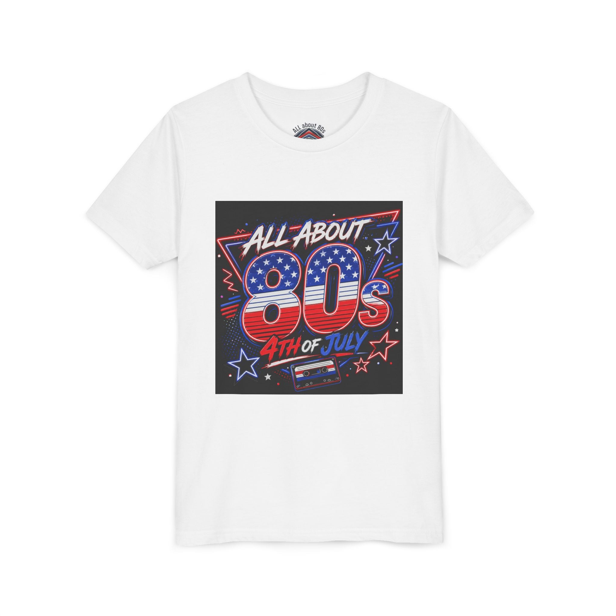 All About 80s 4th of July Youth Tee