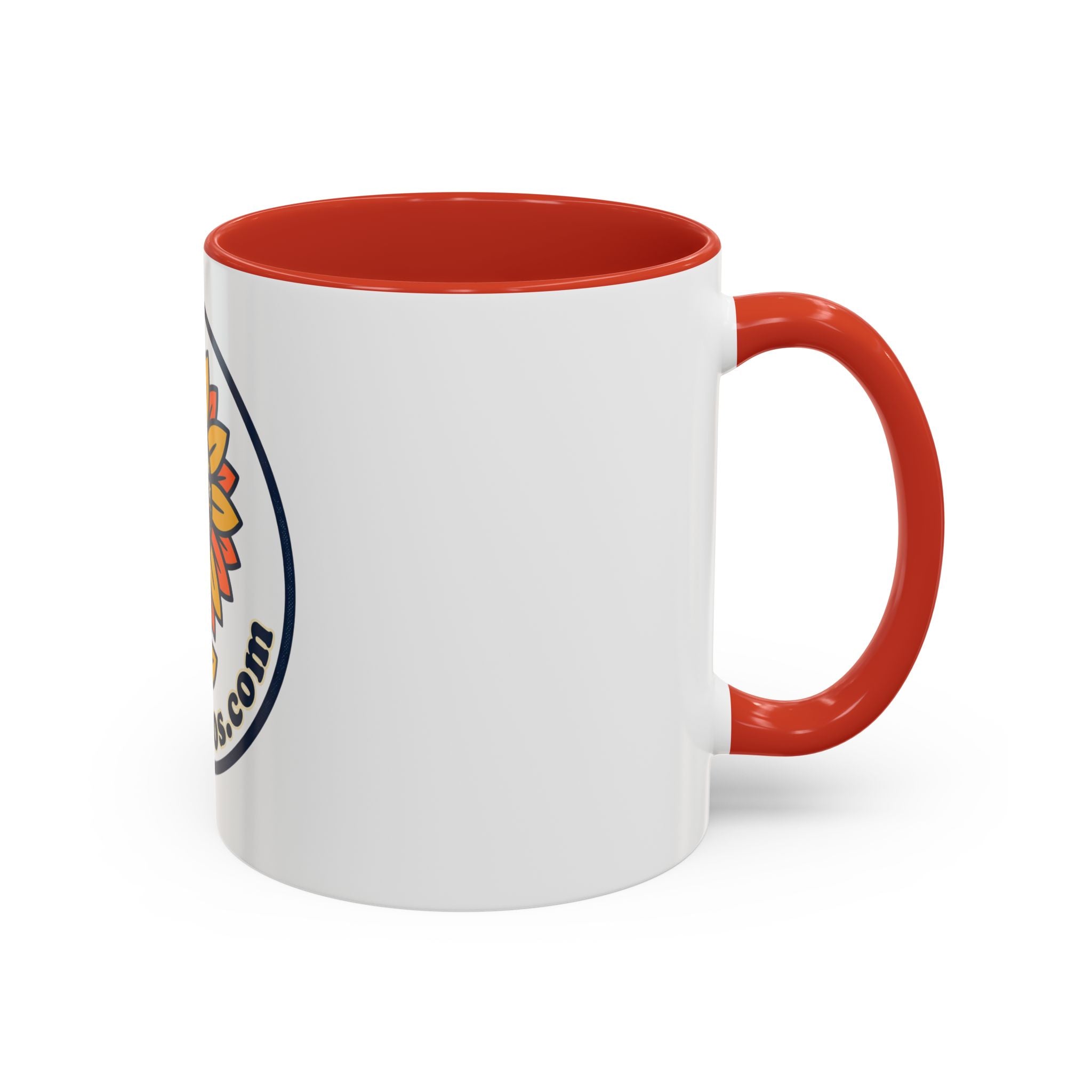 AllAbout80s Sunflower Accent Coffee Mug (11/15oz)