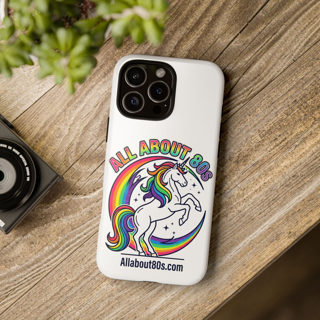 All About 80s Rainbow Unicorn Phone Case