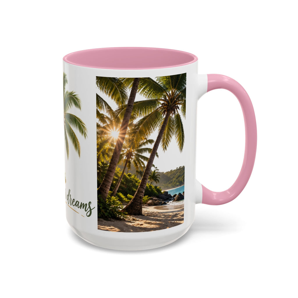 Live Your Dreams Palm Tree Mug