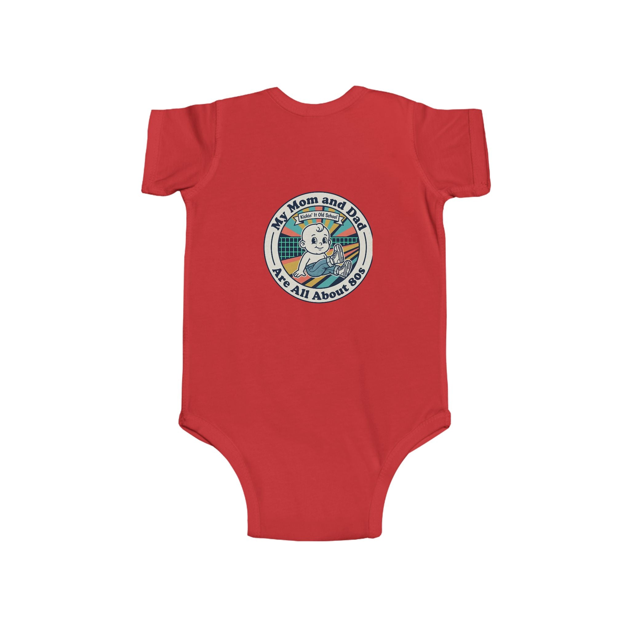 Baby Bodysuit — 'My Mom and Dad Are All About Me' Retro Cassette Design
