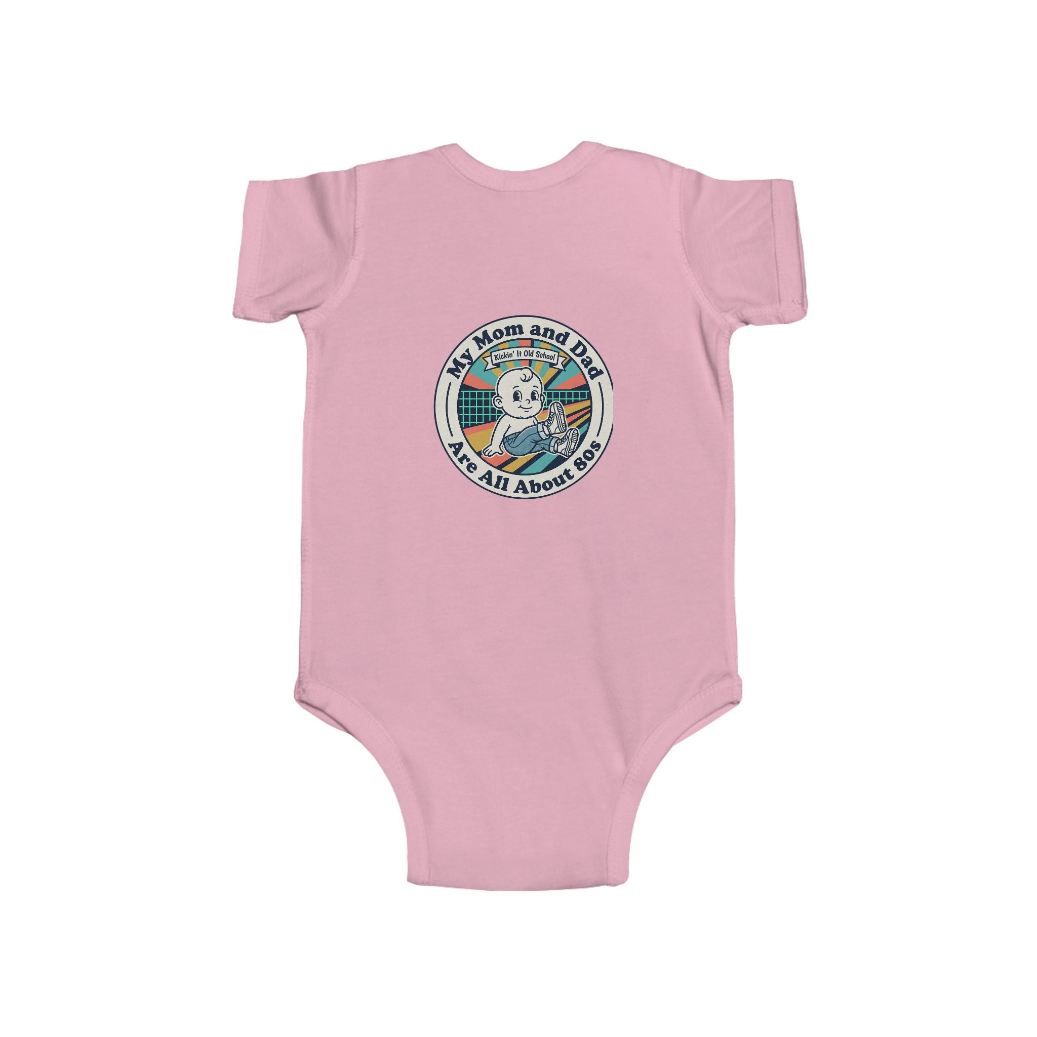 Baby Bodysuit — 'My Mom and Dad Are All About Me' Retro Cassette Design